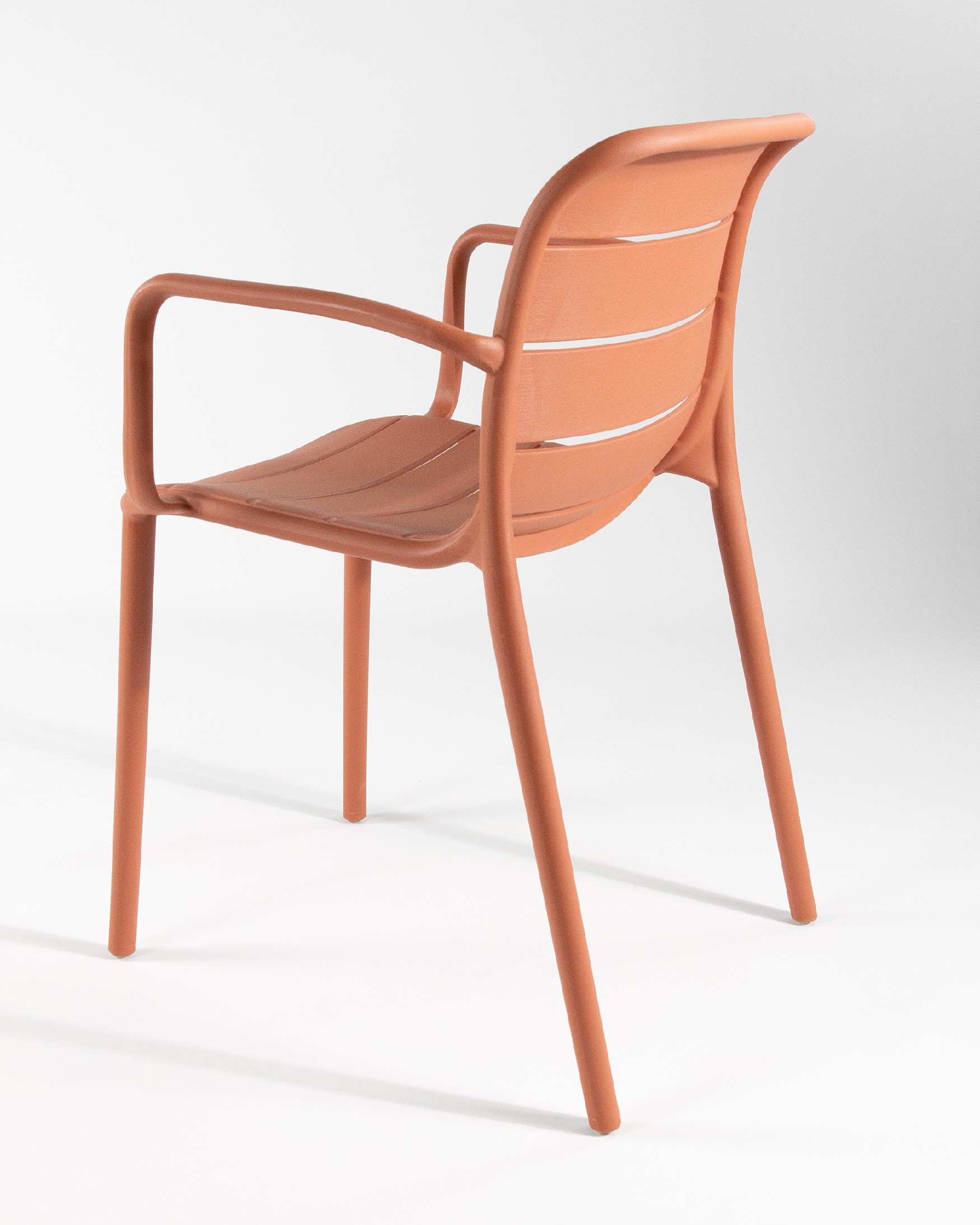 Cancun chair in terracotta polypropylene