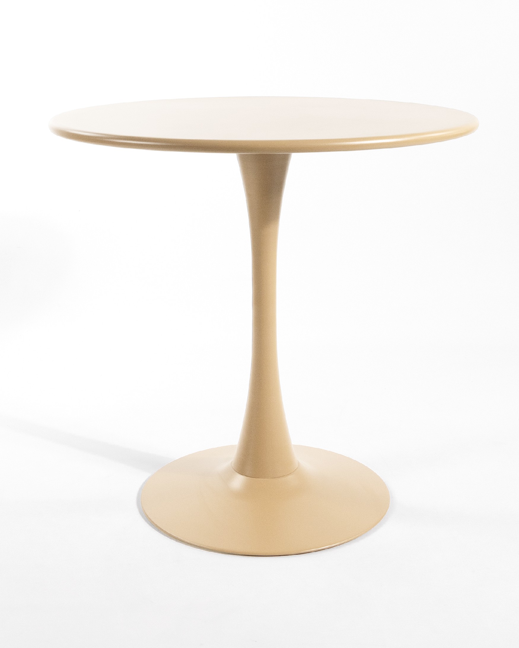 Table ronde métallique de jardin Capri sable Ø 80 cm
