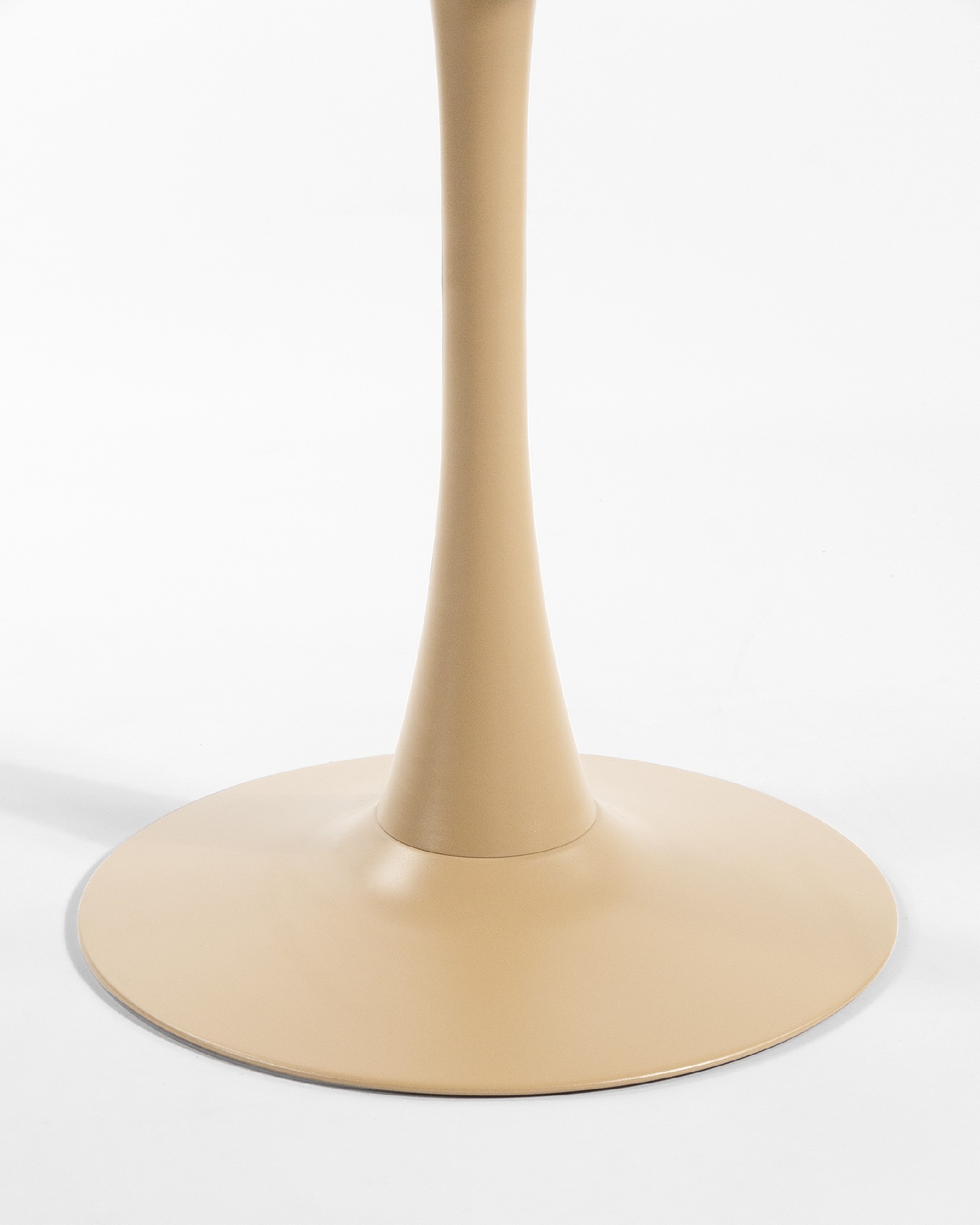 Table ronde métallique de jardin Capri sable Ø 80 cm