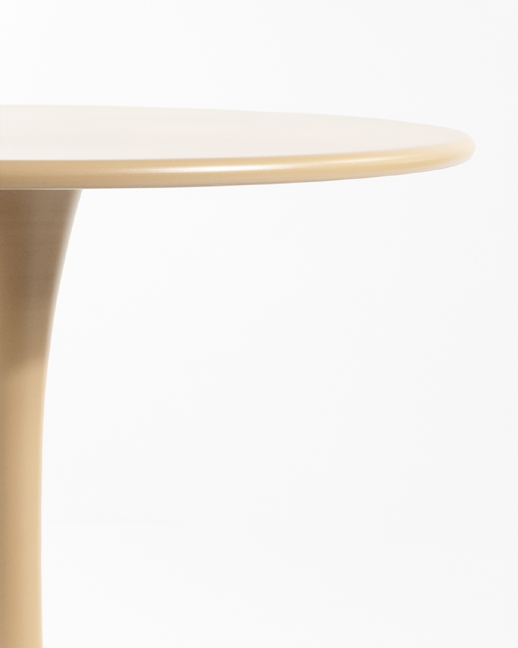 Table ronde métallique de jardin Capri sable Ø 80 cm