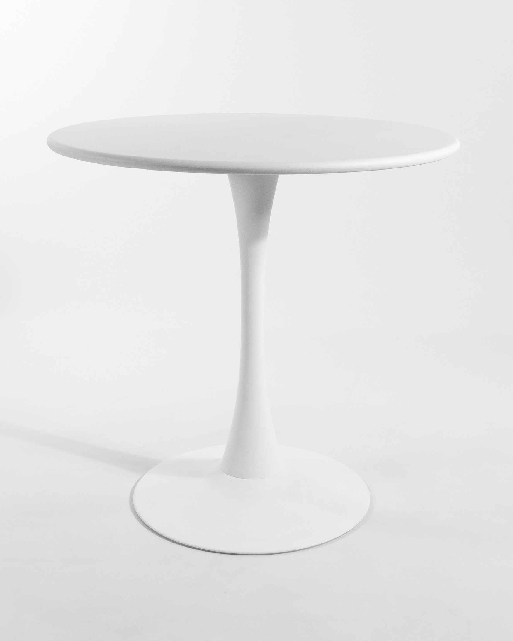 Mesa Capri de exterior redonda metálica blanca  Ø 80 cm