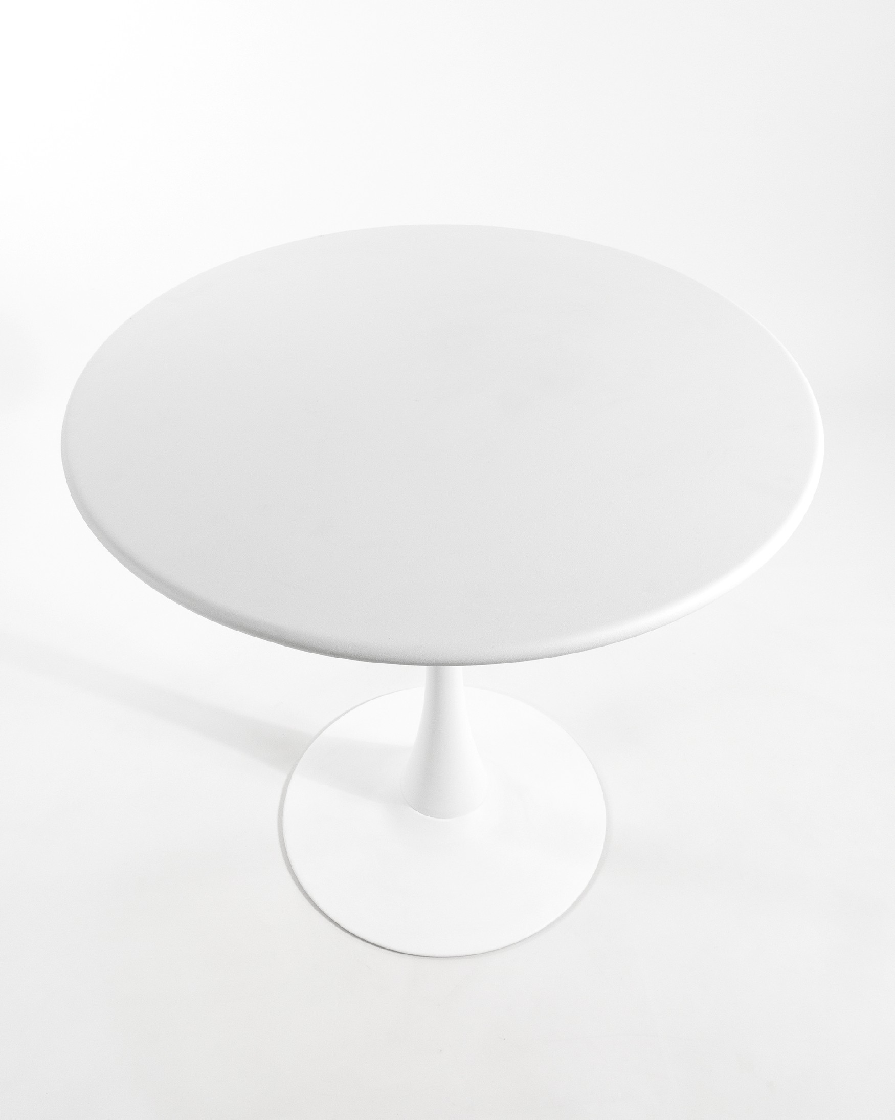 Mesa Capri de exterior redonda metálica blanca  Ø 80 cm