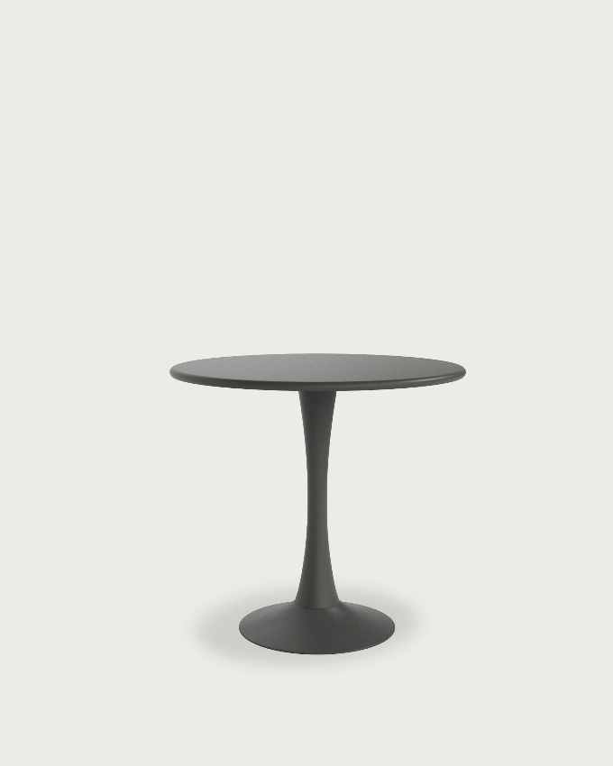 Graphite round outdoor Capri table Ø 80 cm