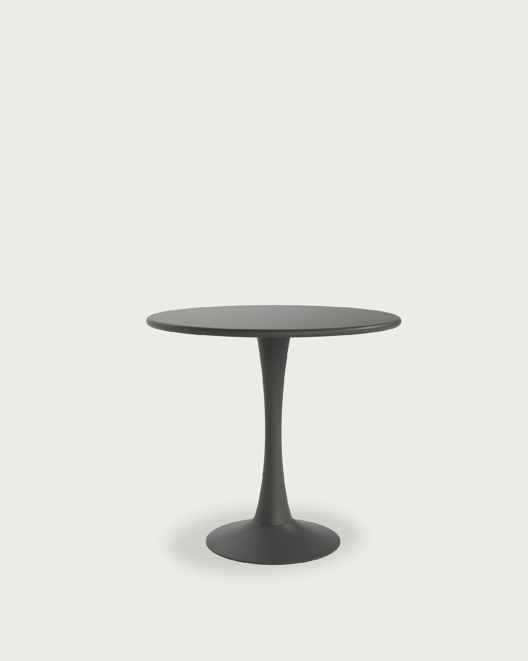 Graphite round outdoor Capri table Ø 80 cm