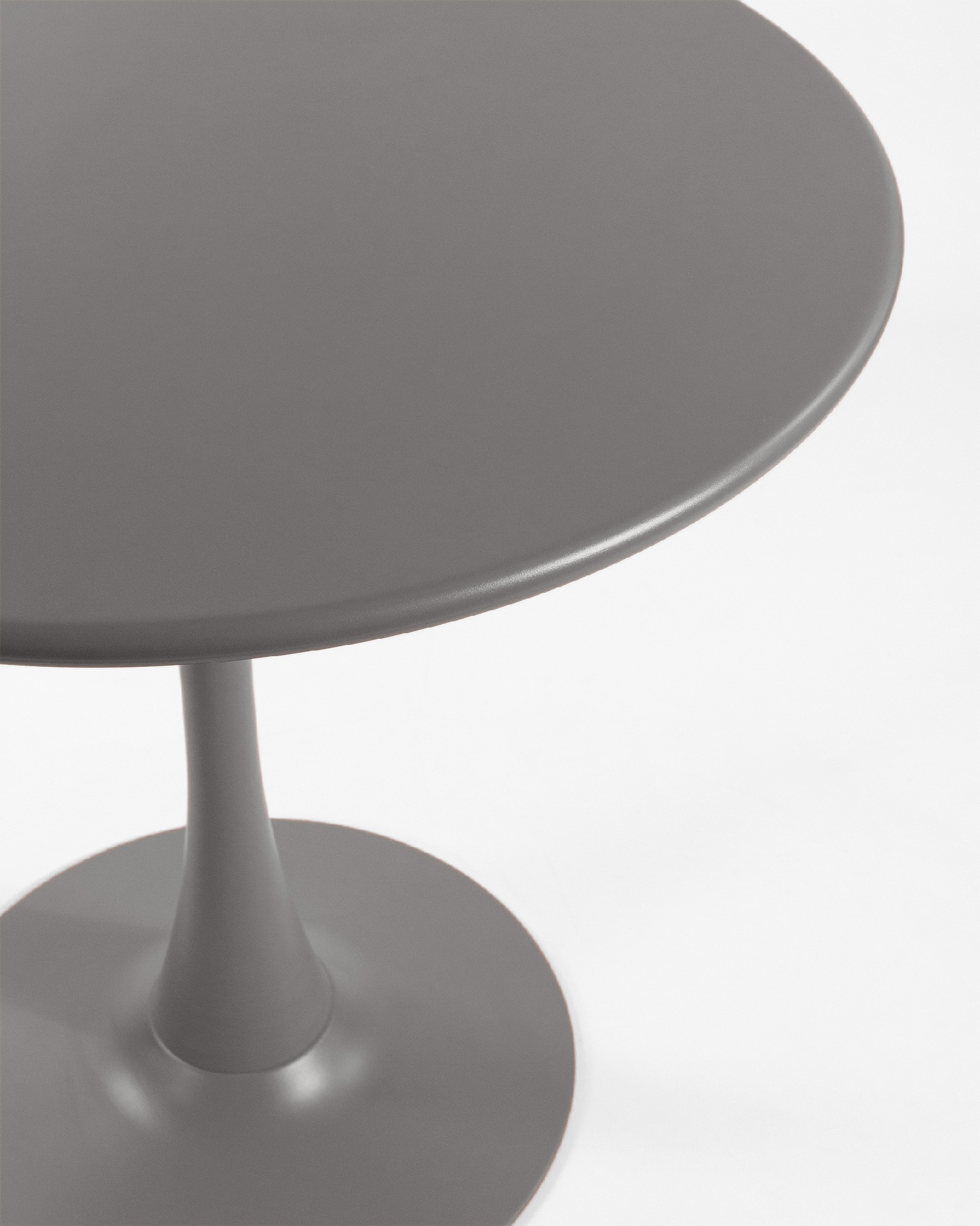 Graphite round outdoor Capri table Ø 80 cm