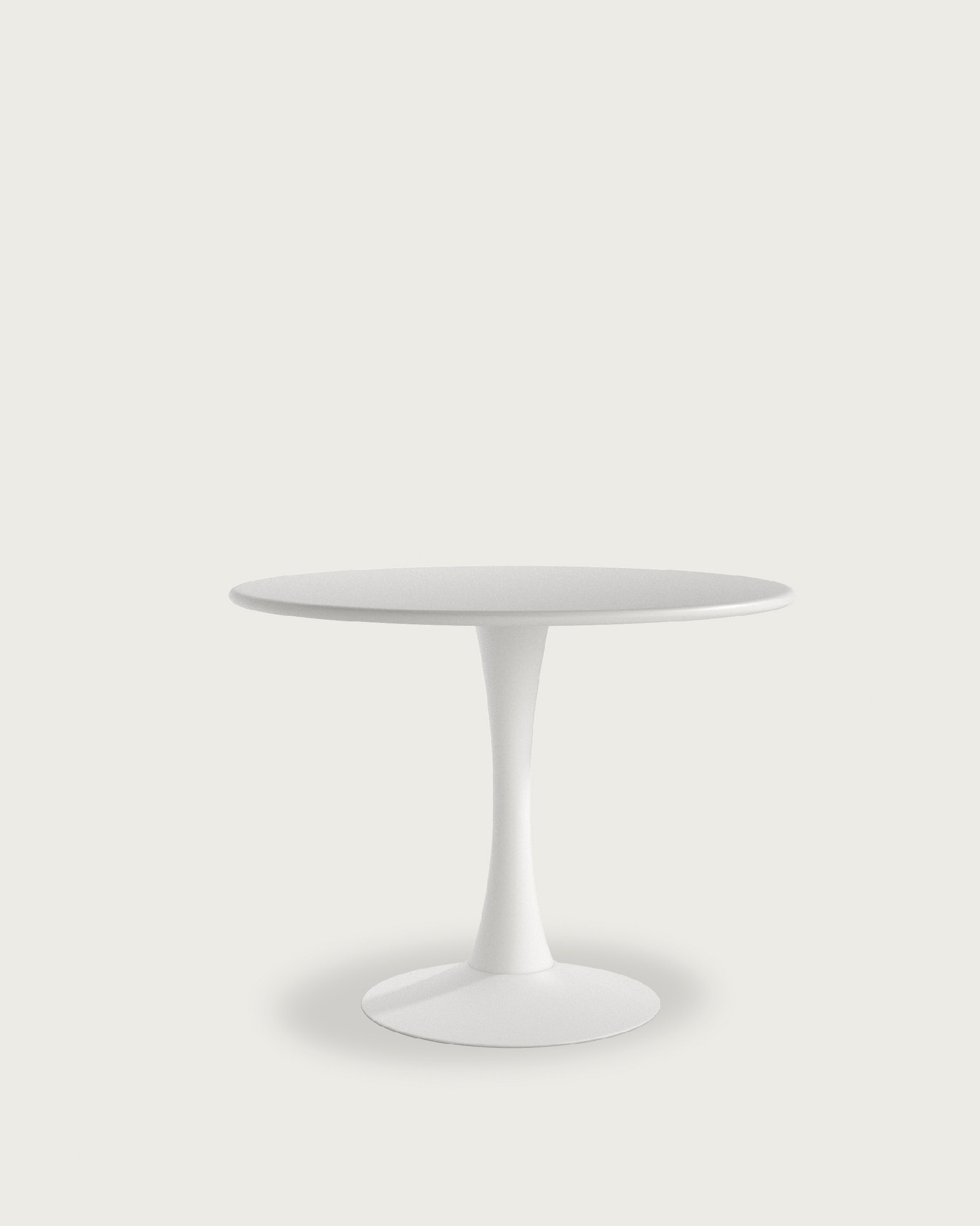 Mesa Capri de exterior redonda metálica blanca  Ø 100 cm