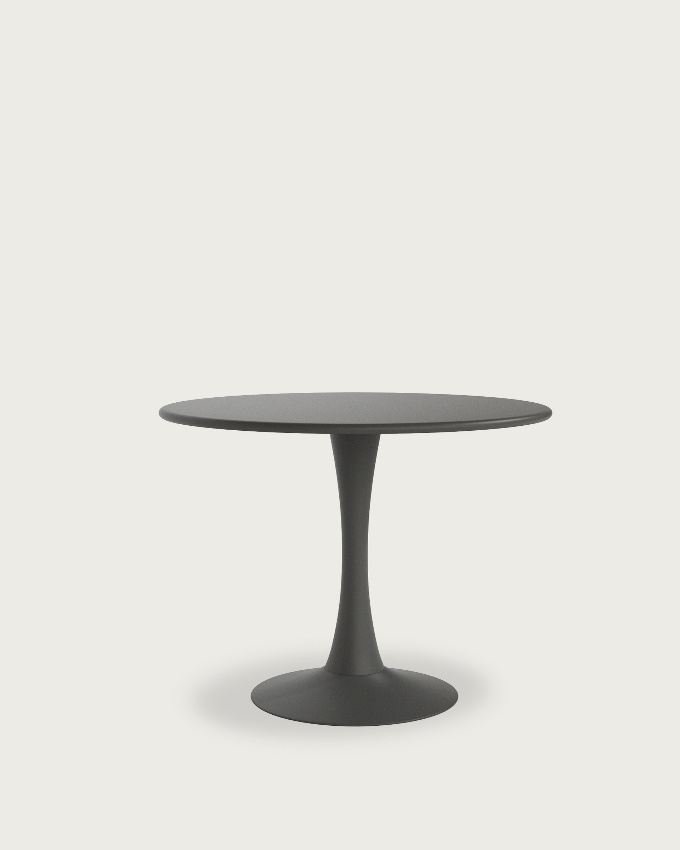Capri round metal outdoor table graphite Ø 100 cm