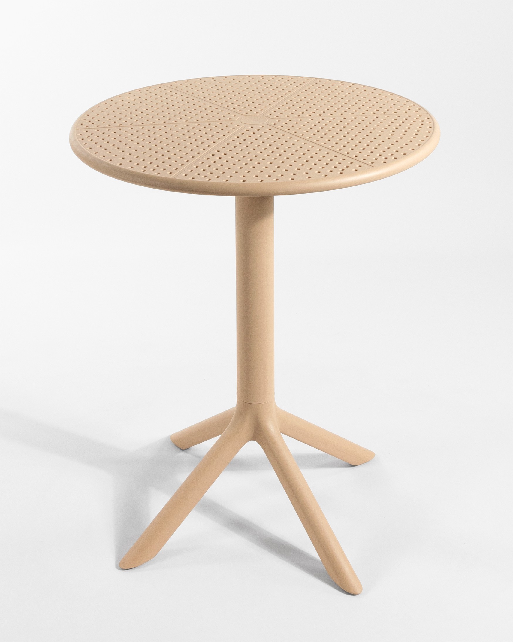 Cocoa round outdoor table made of sand polypropylene Ø 60 cm