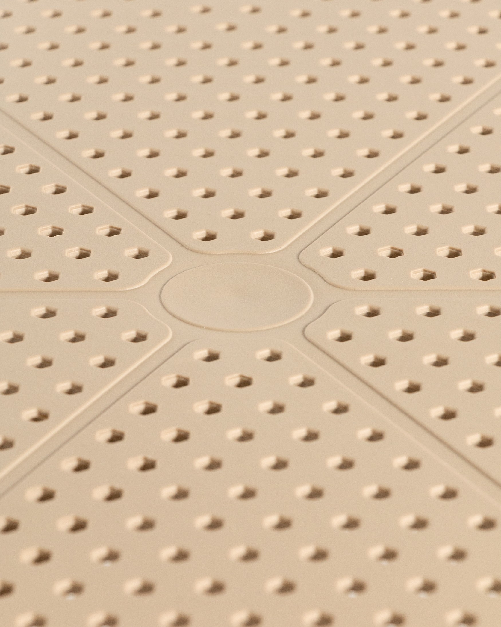 Cocoa round outdoor table made of sand polypropylene Ø 60 cm