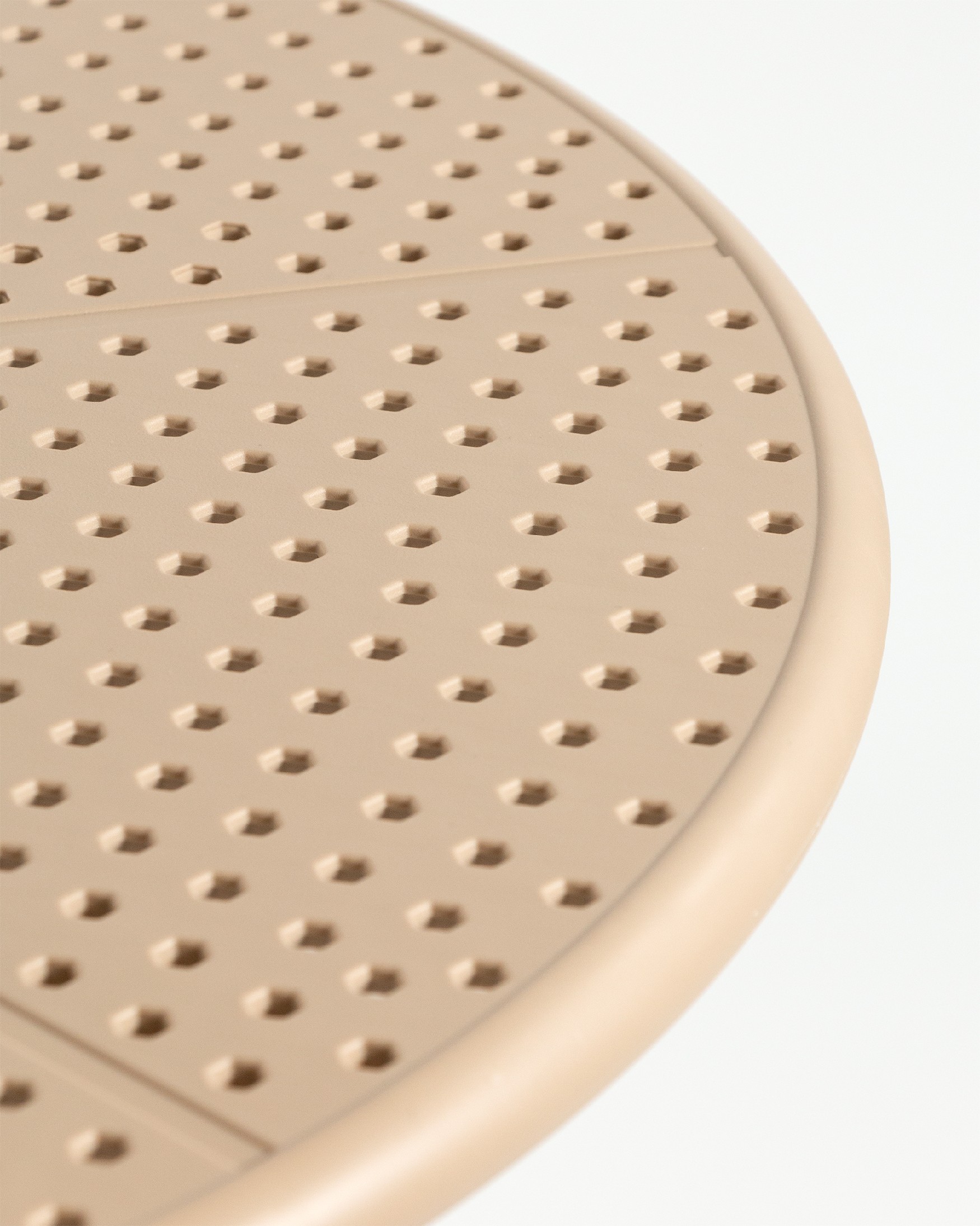 Cocoa round outdoor table made of sand polypropylene Ø 60 cm