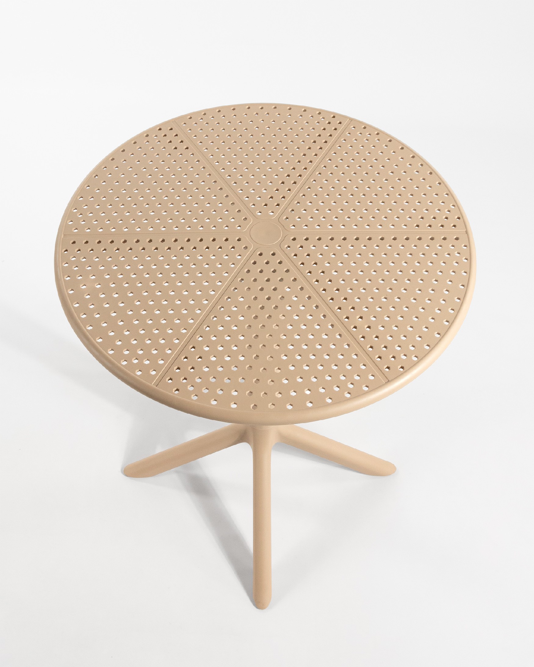 Cocoa round outdoor table made of sand polypropylene Ø 60 cm
