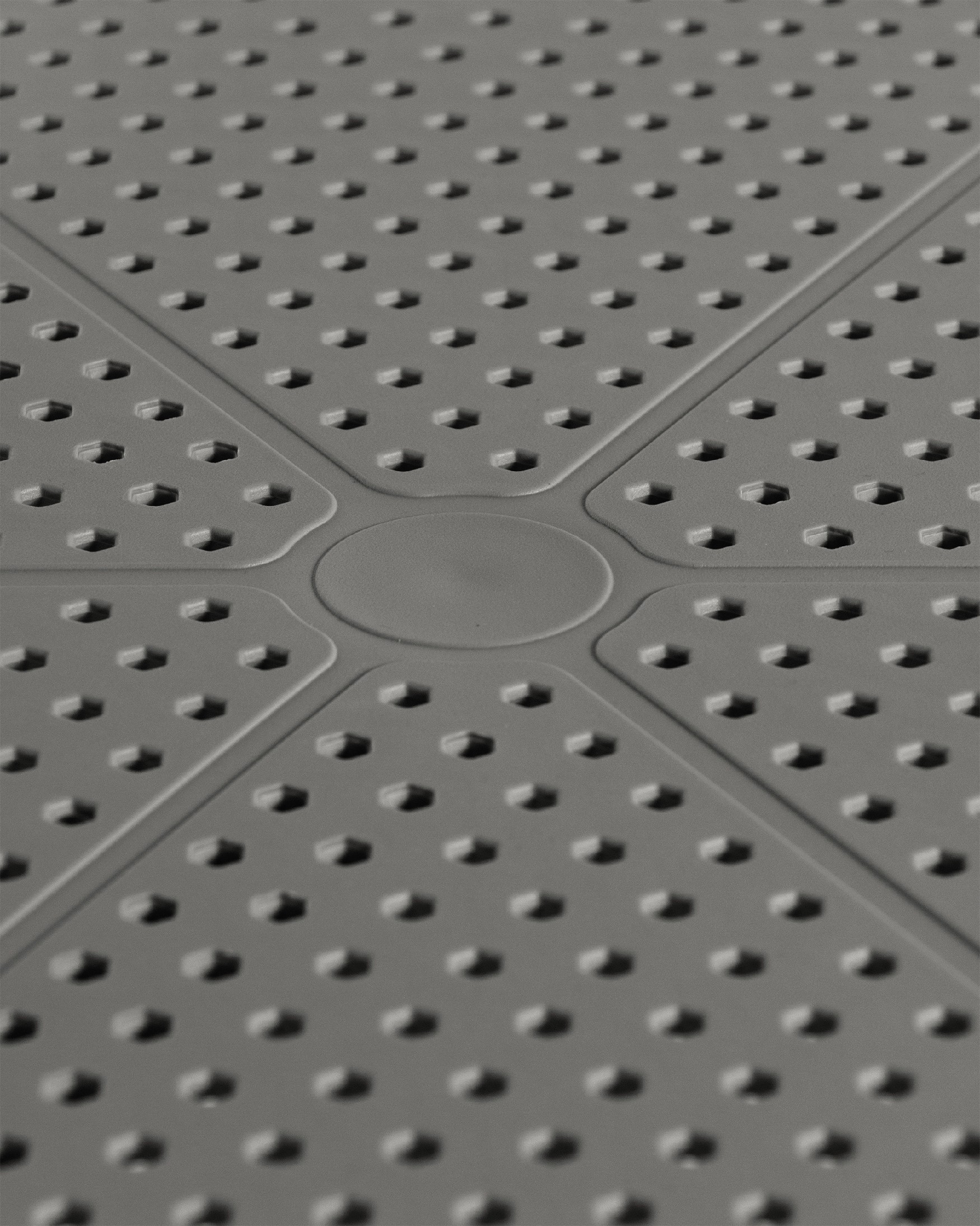 Table ronde extérieure en polypropylène graphite Cocoa Ø 60 cm