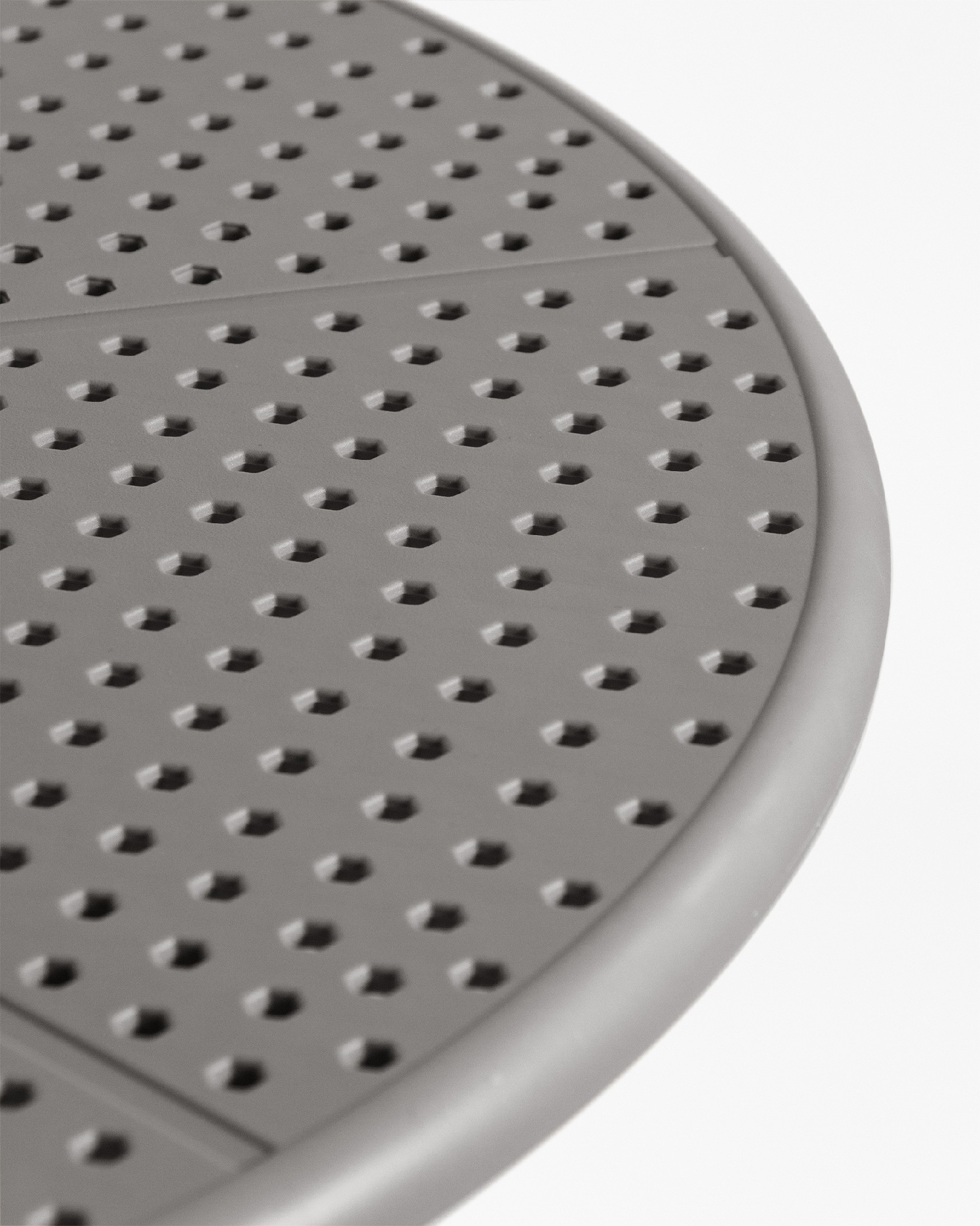 Table ronde extérieure en polypropylène graphite Cocoa Ø 60 cm