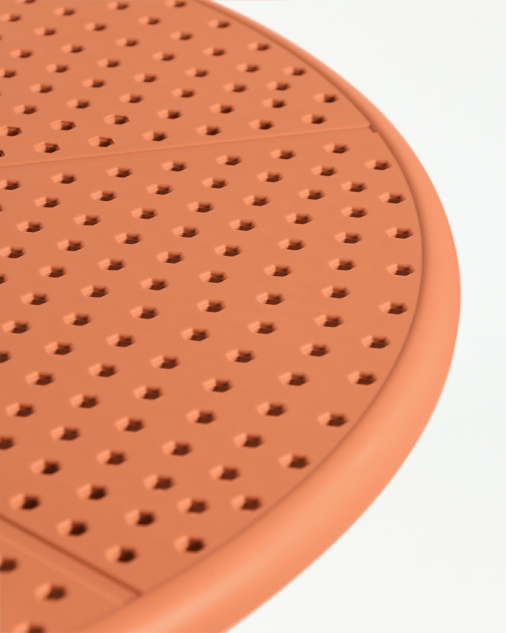 Mesa Cocoa de exterior redonda de polipropileno teja Ø 60 cm