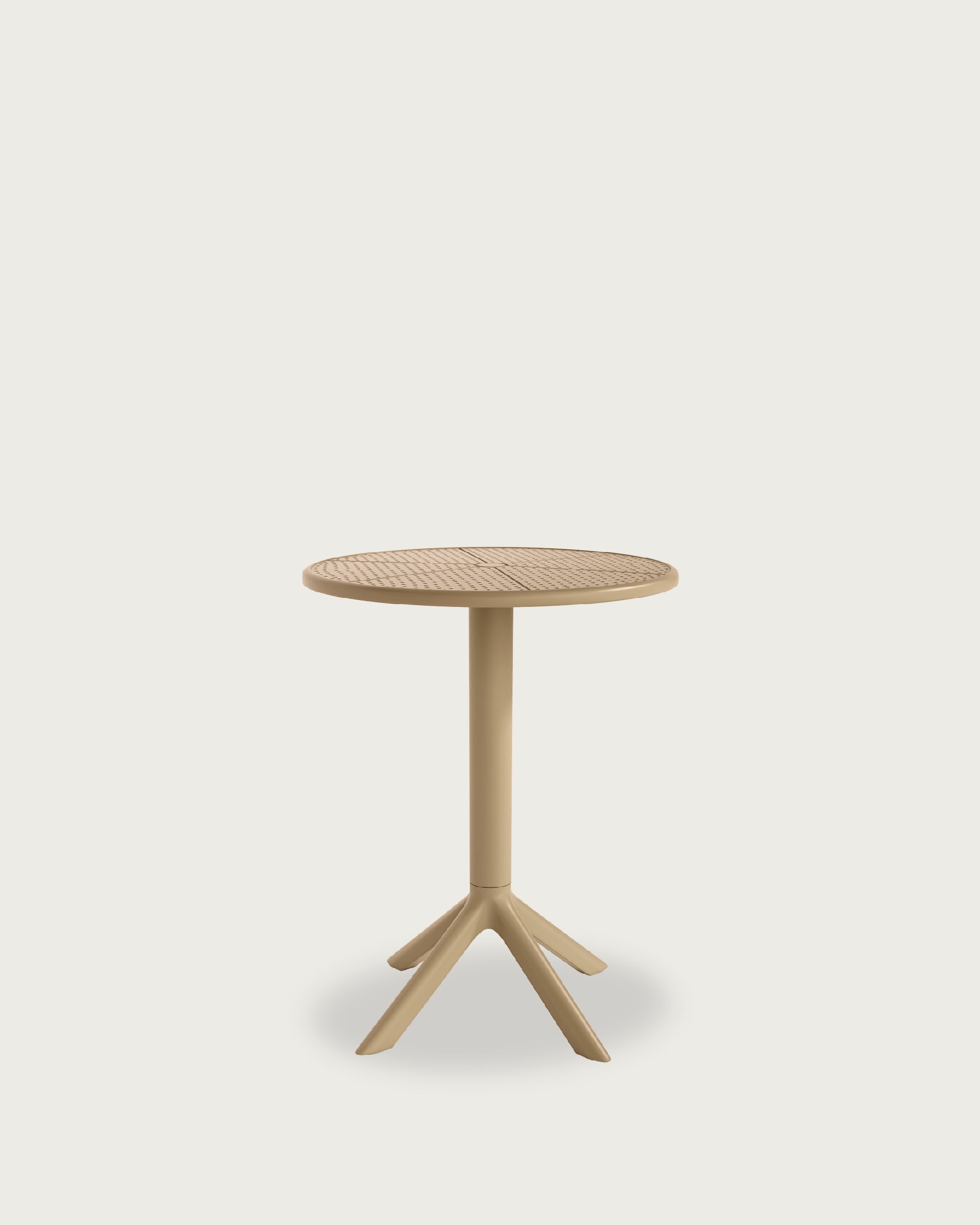 Cocoa round outdoor table made of sand polypropylene Ø 60 cm