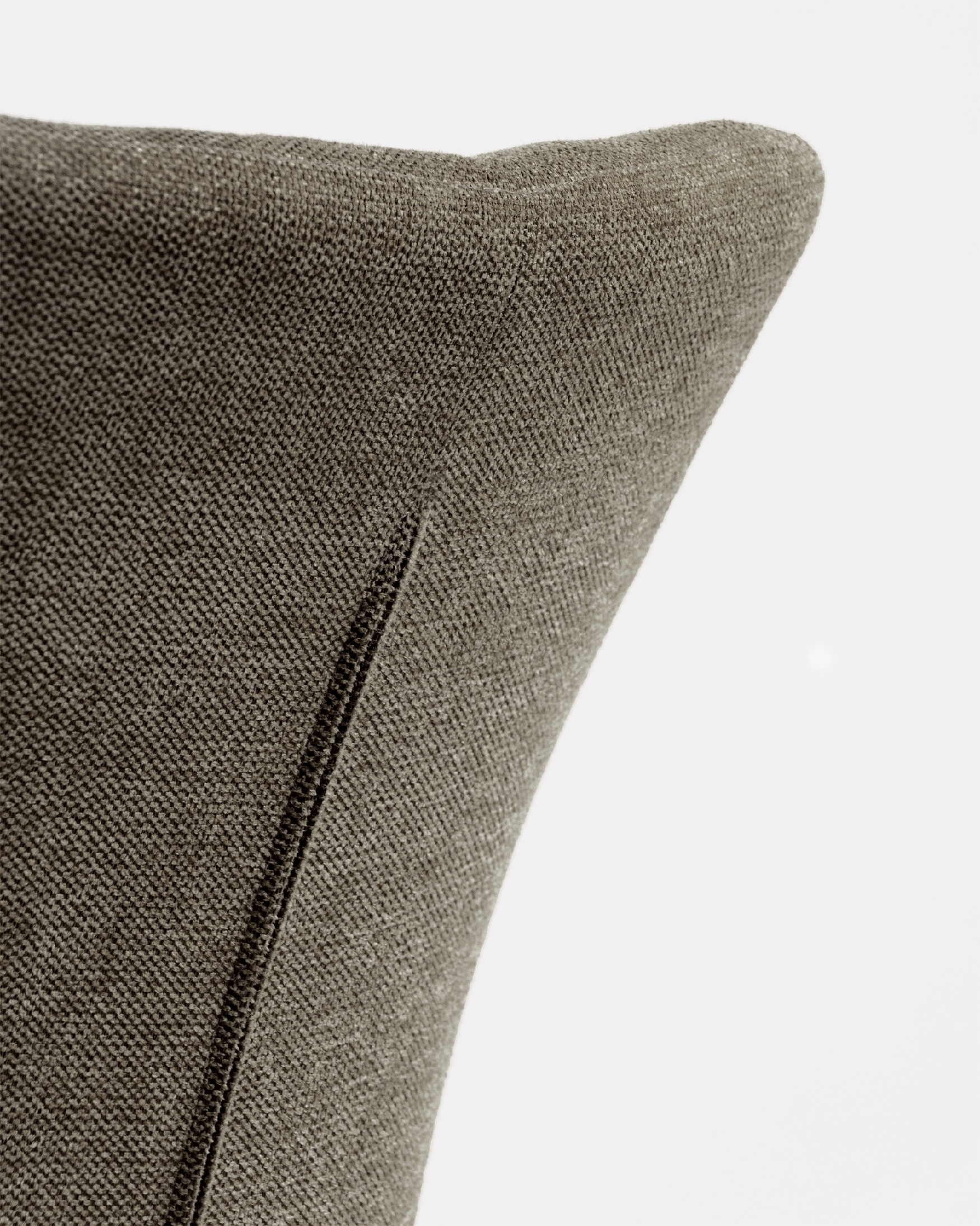 Dallas chair with brown upholstery and black metal legs