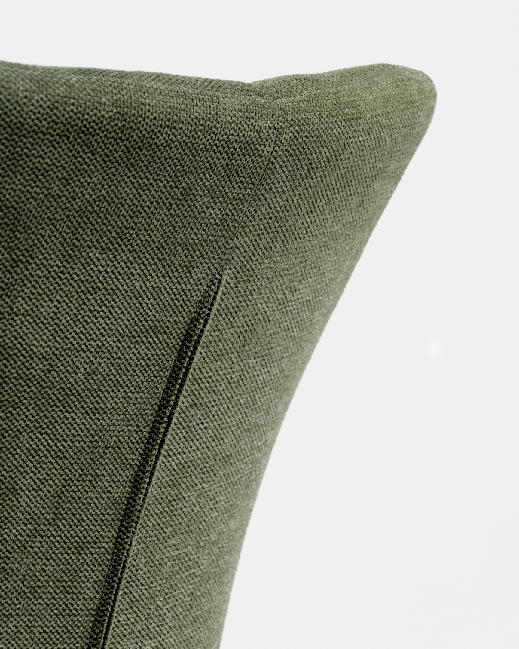 Dallas chair with green upholstery and black metal legs
