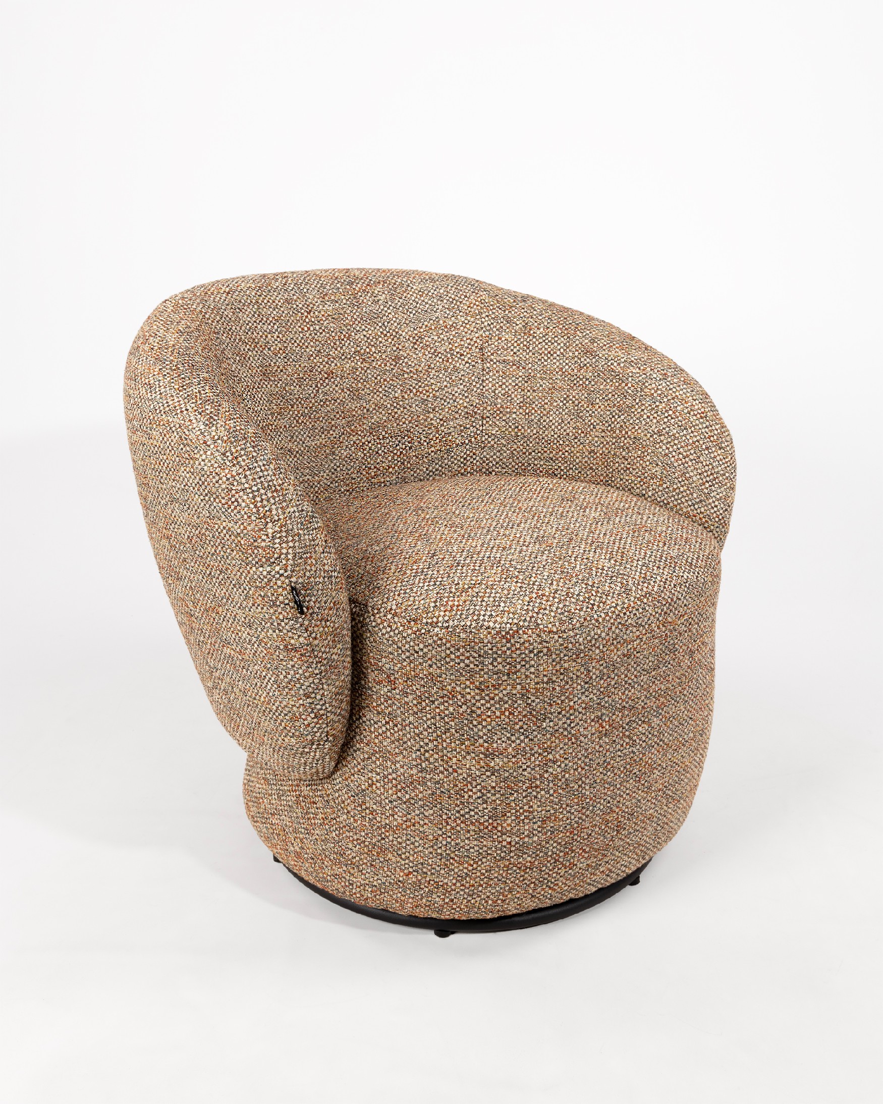 Swivel armchair 360º Doria with ethnic upholstery