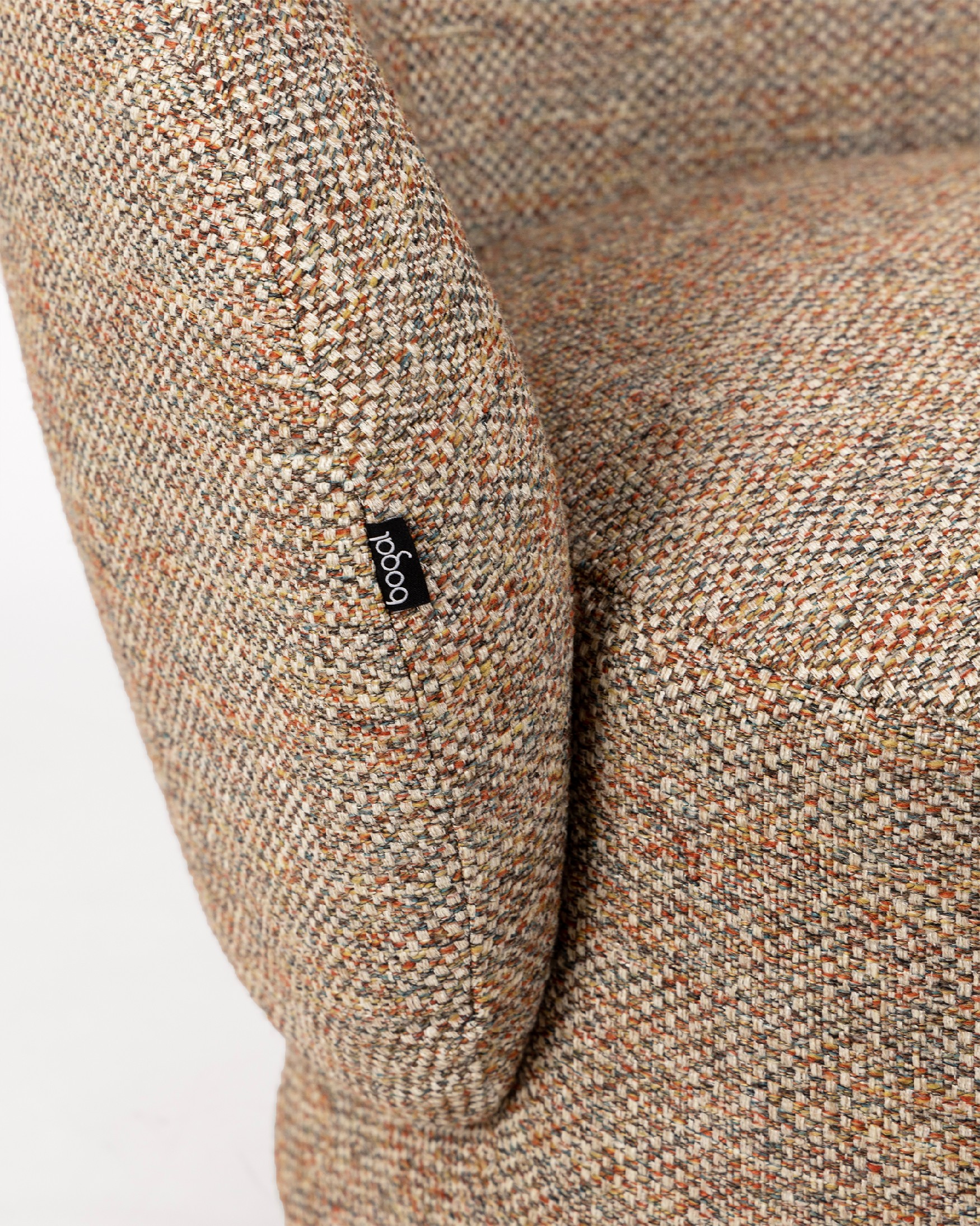 Swivel armchair 360º Doria with ethnic upholstery