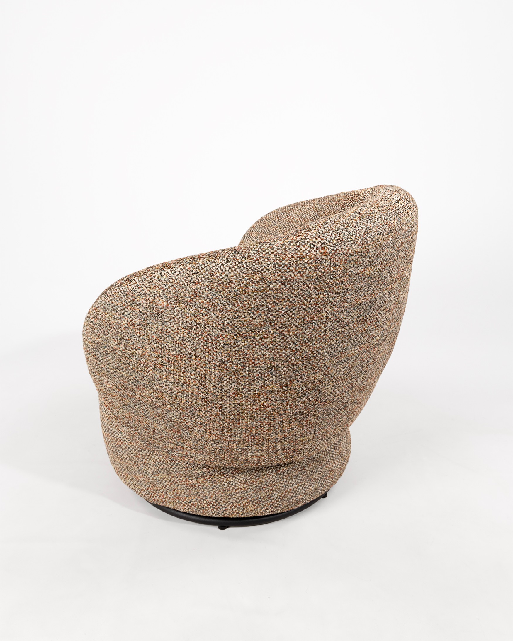 Swivel armchair 360º Doria with ethnic upholstery