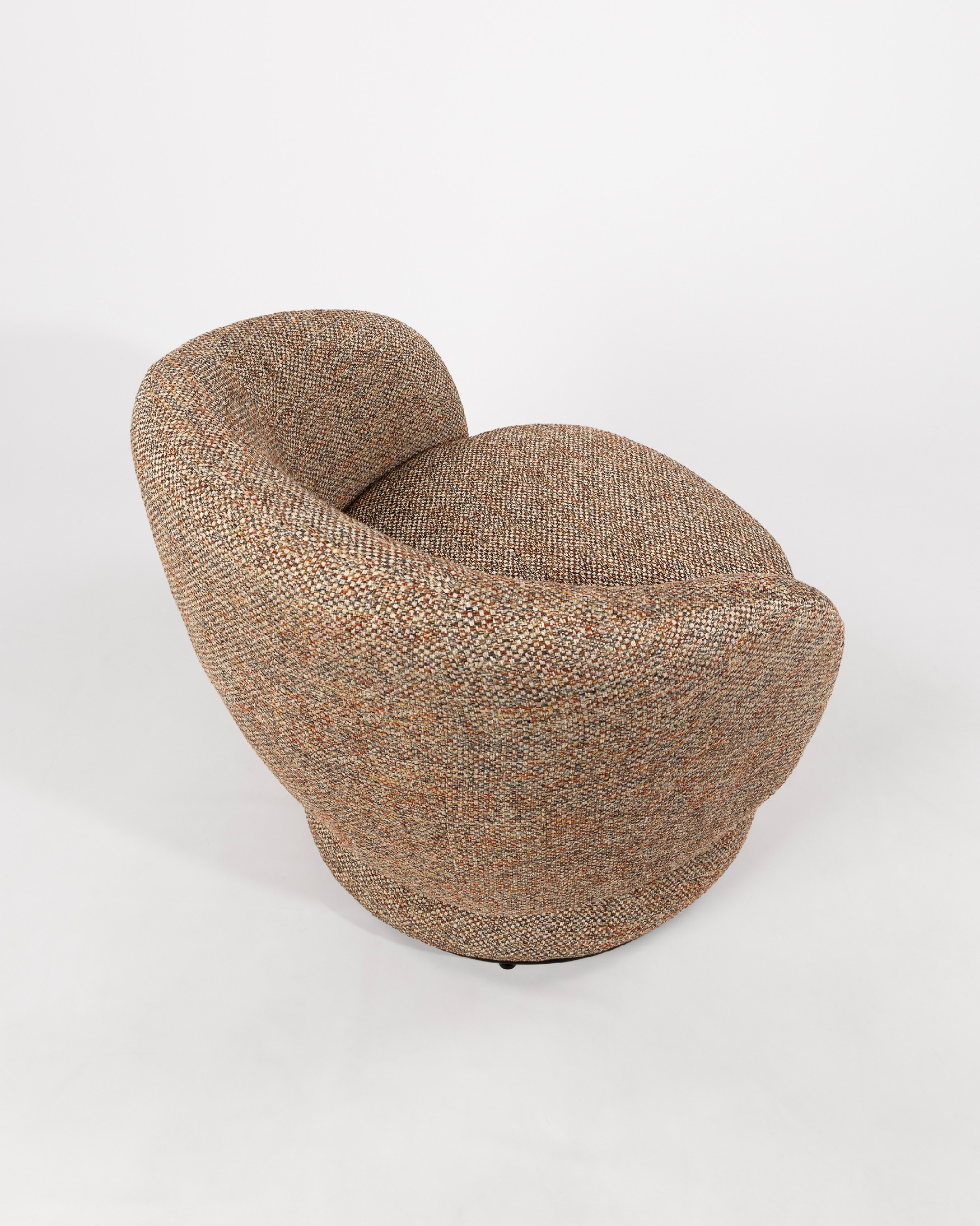 Swivel armchair 360º Doria with ethnic upholstery