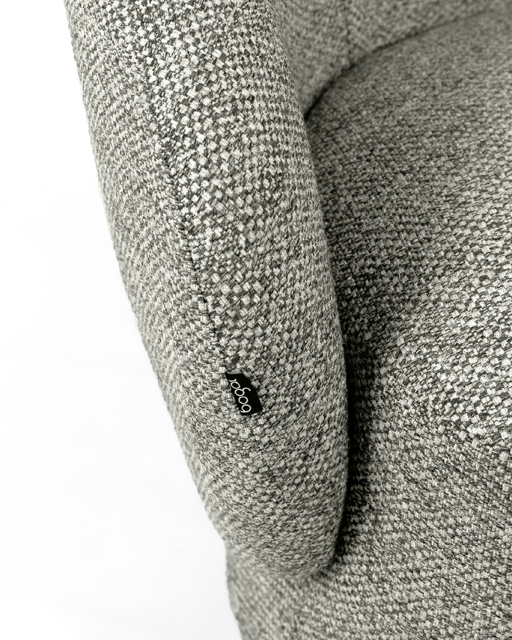 Swivel armchair 360º Doria with gray upholstery