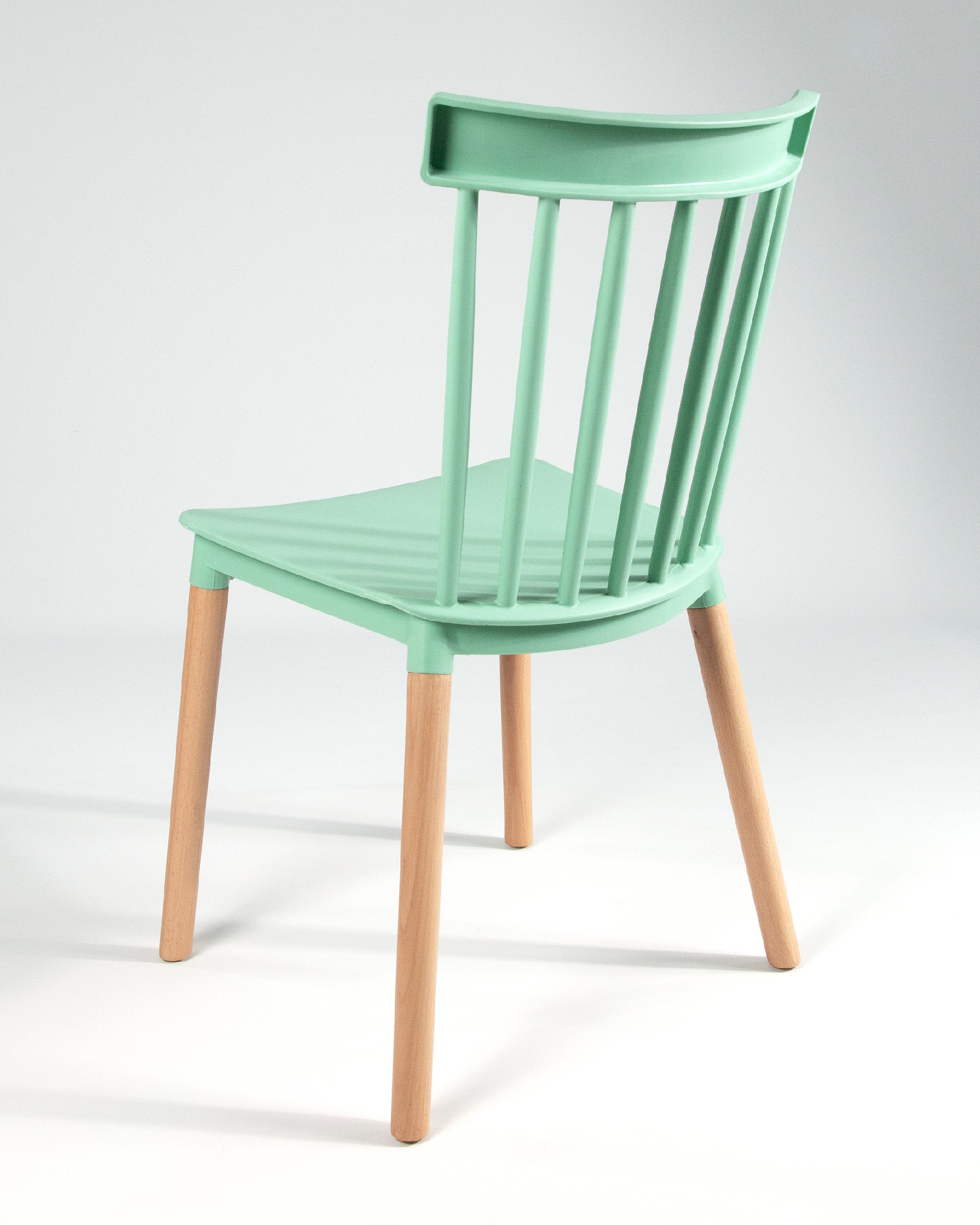 Dublin chair with moss upholstery and beech legs