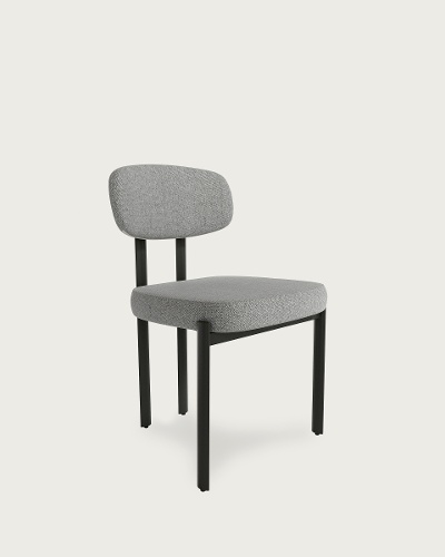 Revêtement Gris - Pieds métalliques noirs