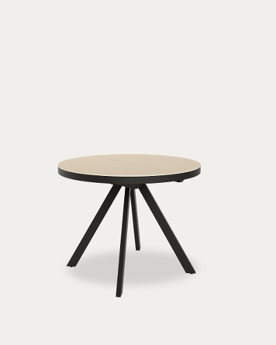 Sobre Beige - Estructura metálica negra