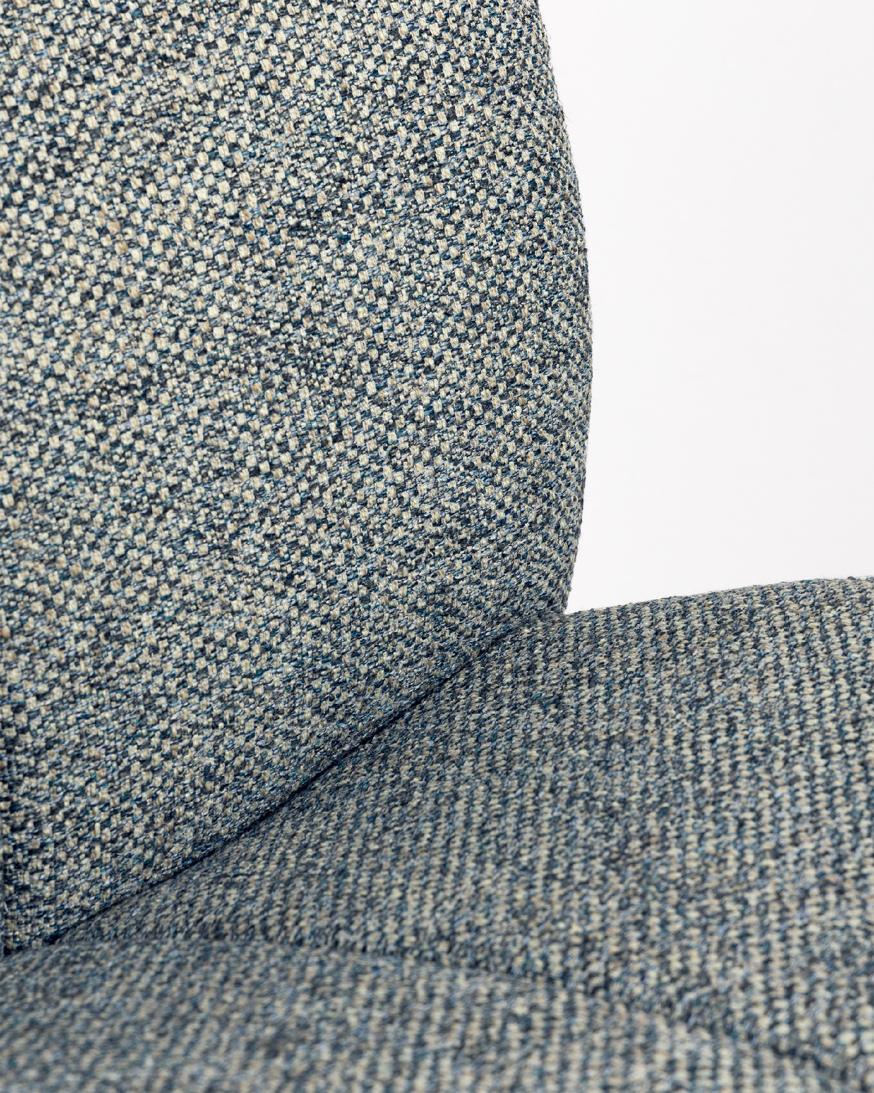 360º Swivel Armchair Eme with blue upholstery