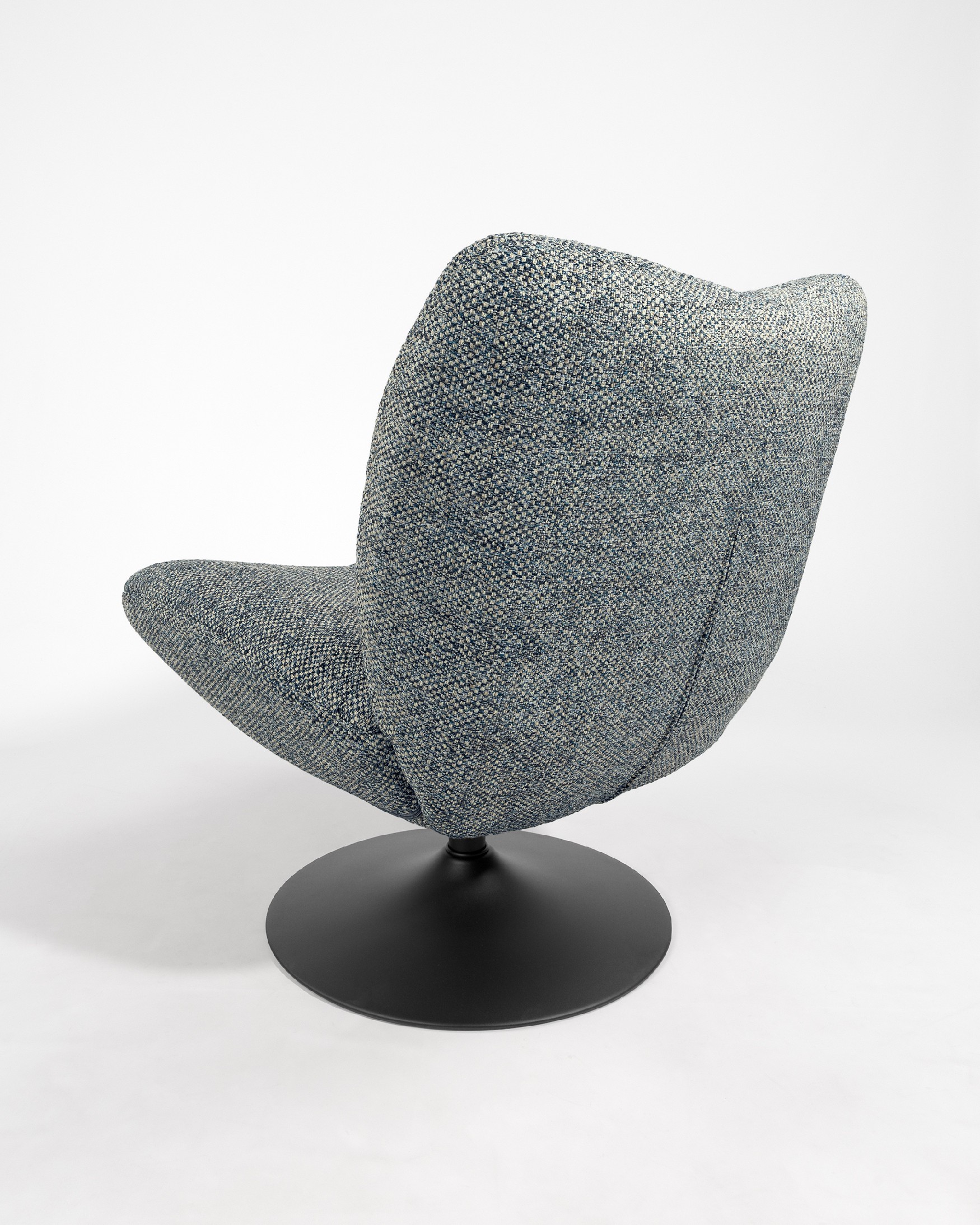 360º Swivel Armchair Eme with blue upholstery