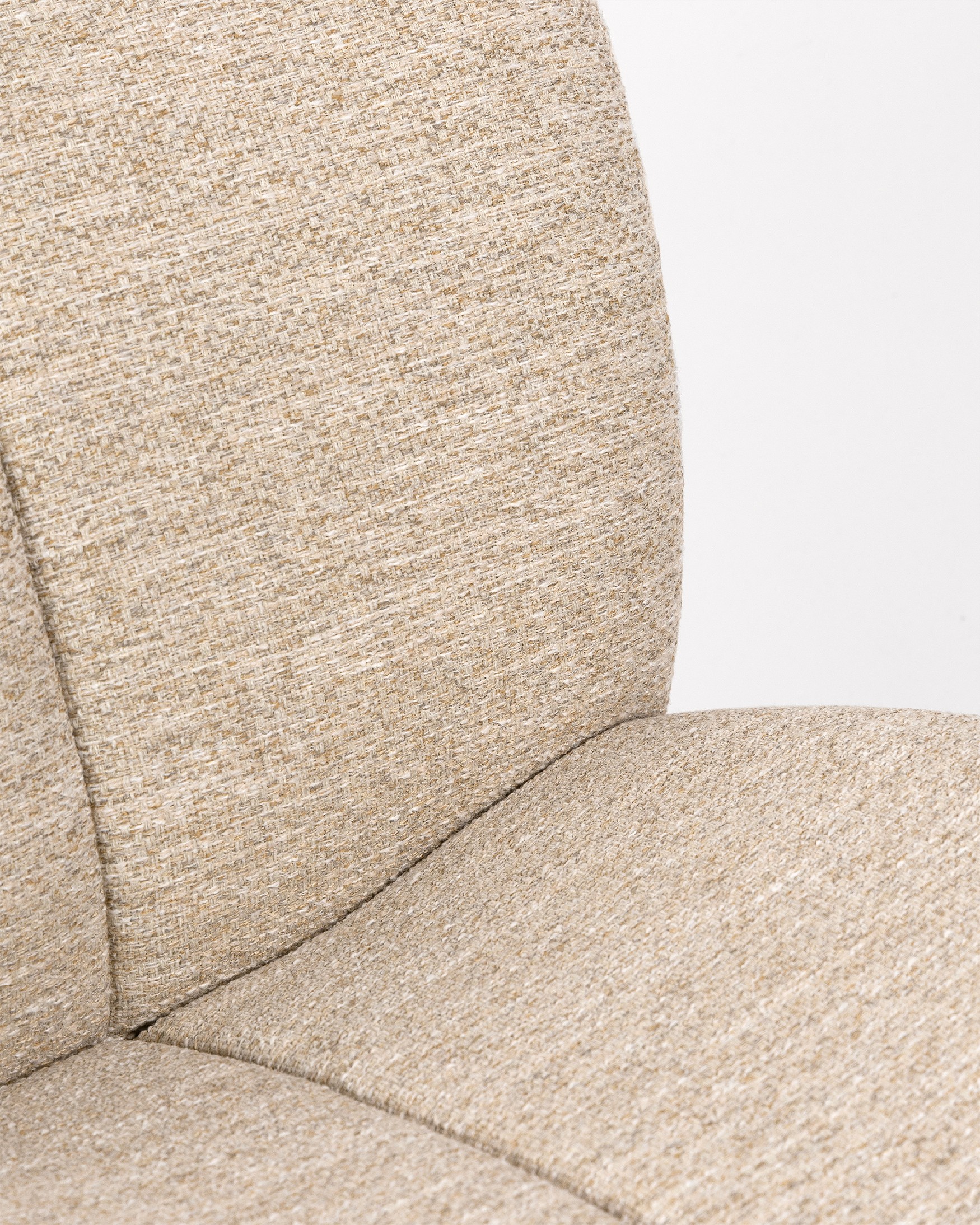 360º Swivel Armchair Eme with ivory upholstery
