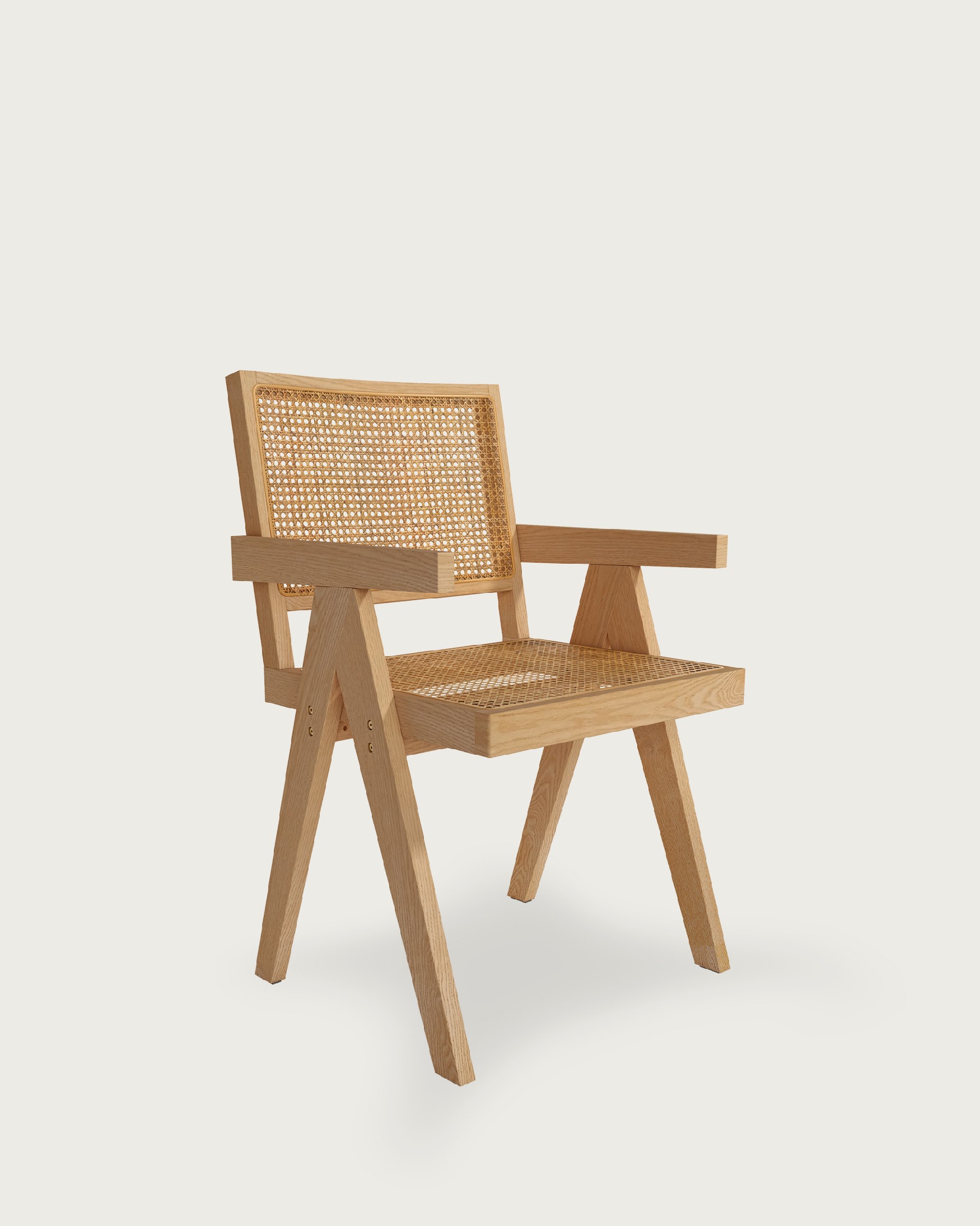 Enea chair made of rattan and natural ash