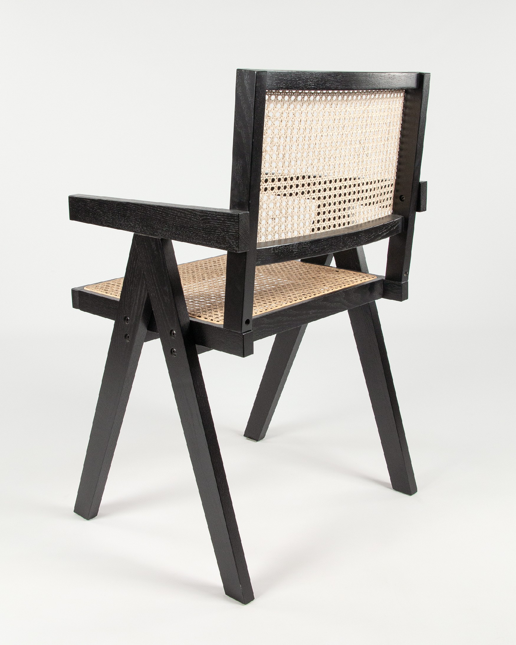 Enea chair made of rattan and black ash