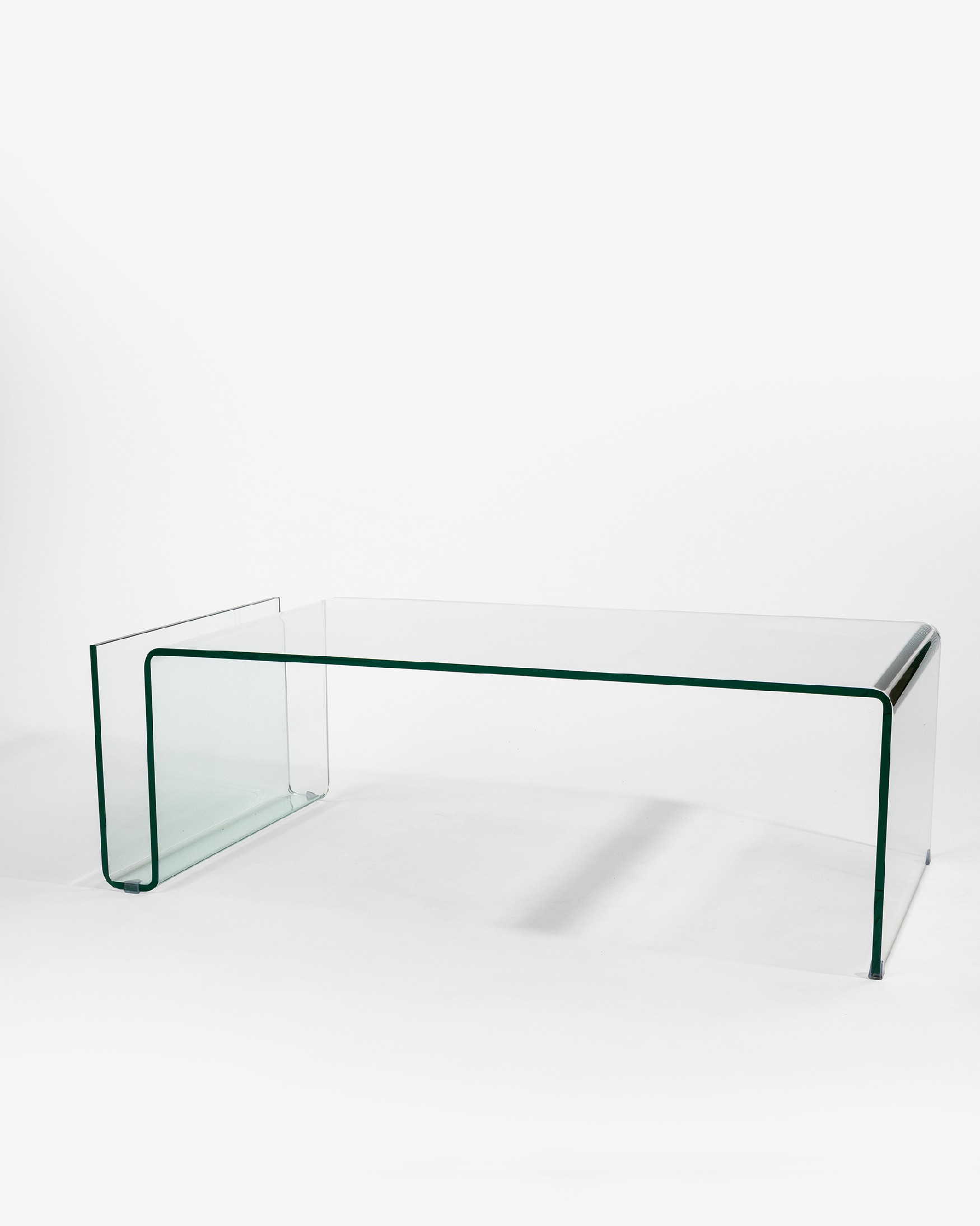 Eos auxiliary table made of tempered glass in transparent color (12 mm)
