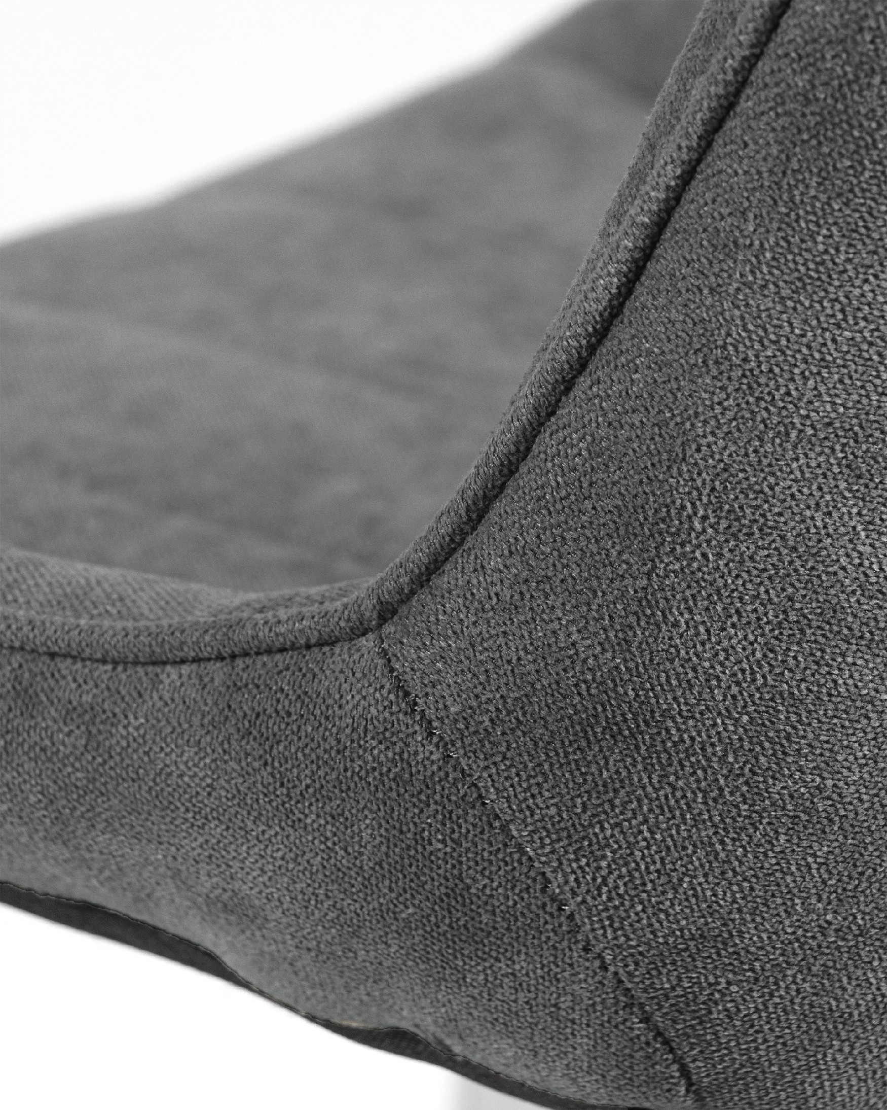 Silla Estambul con tapizado marengo y patas cromadas