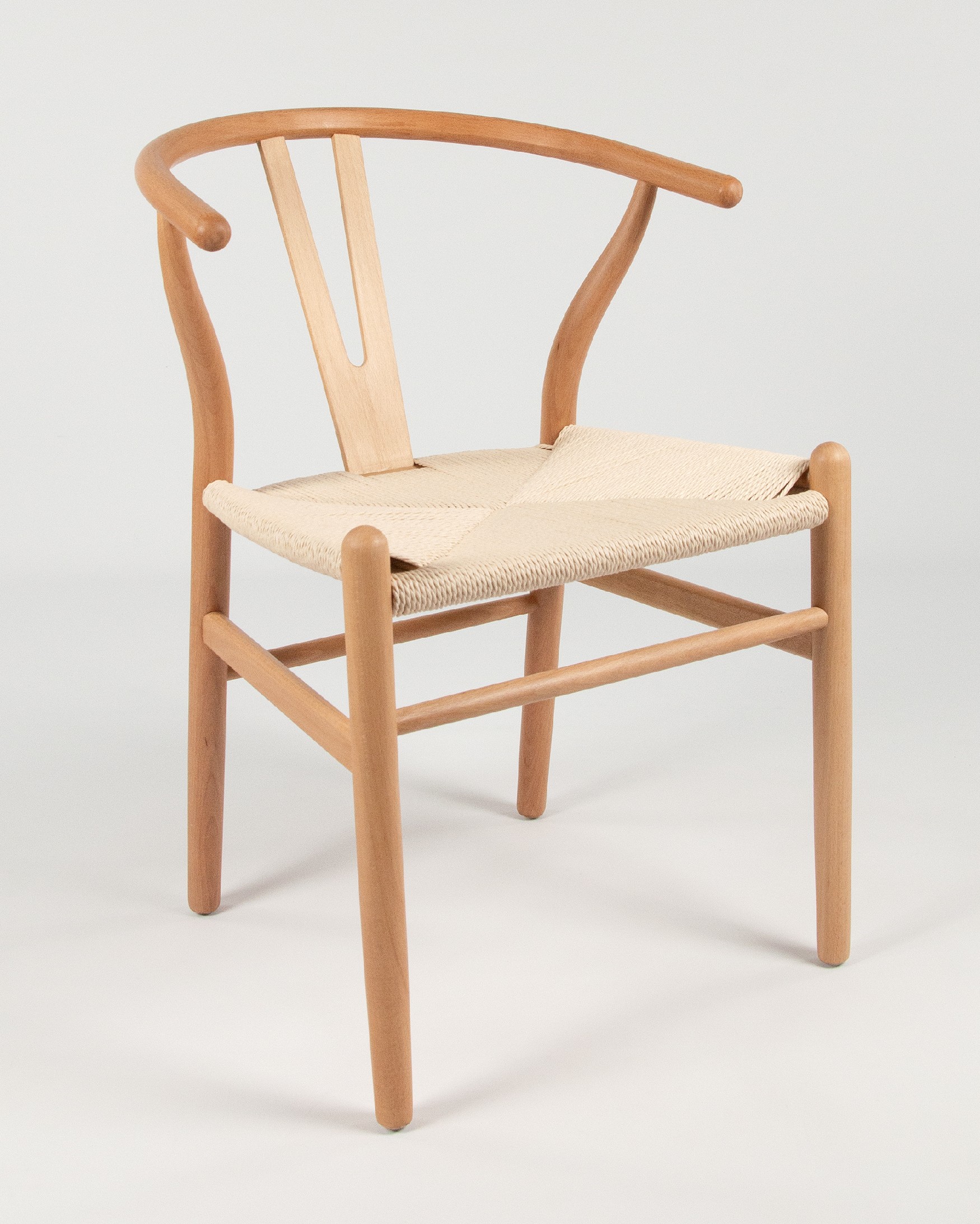 Chaise Etna en corde naturelle et structure en hêtre naturel