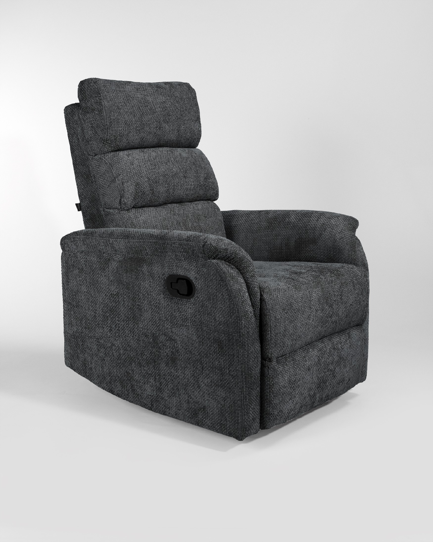 Fauteuil relax manuel Gina avec revêtement gris