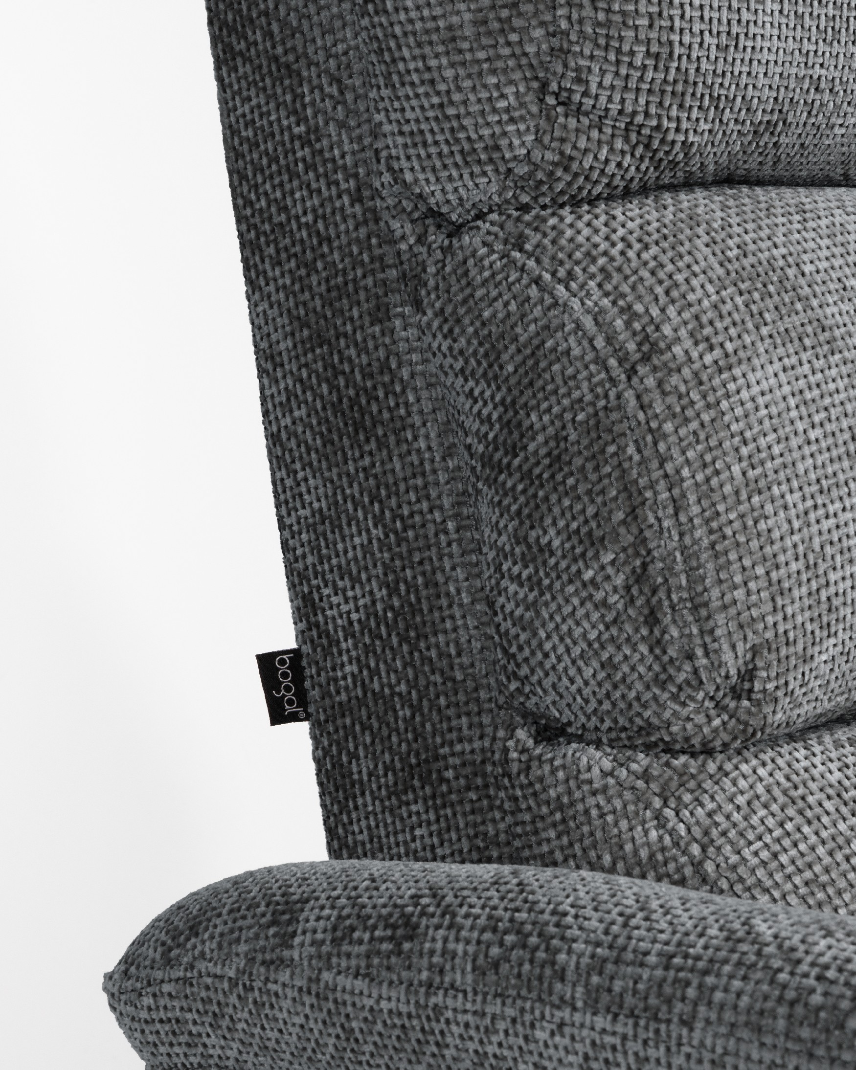 Fauteuil relax manuel Gina avec revêtement gris