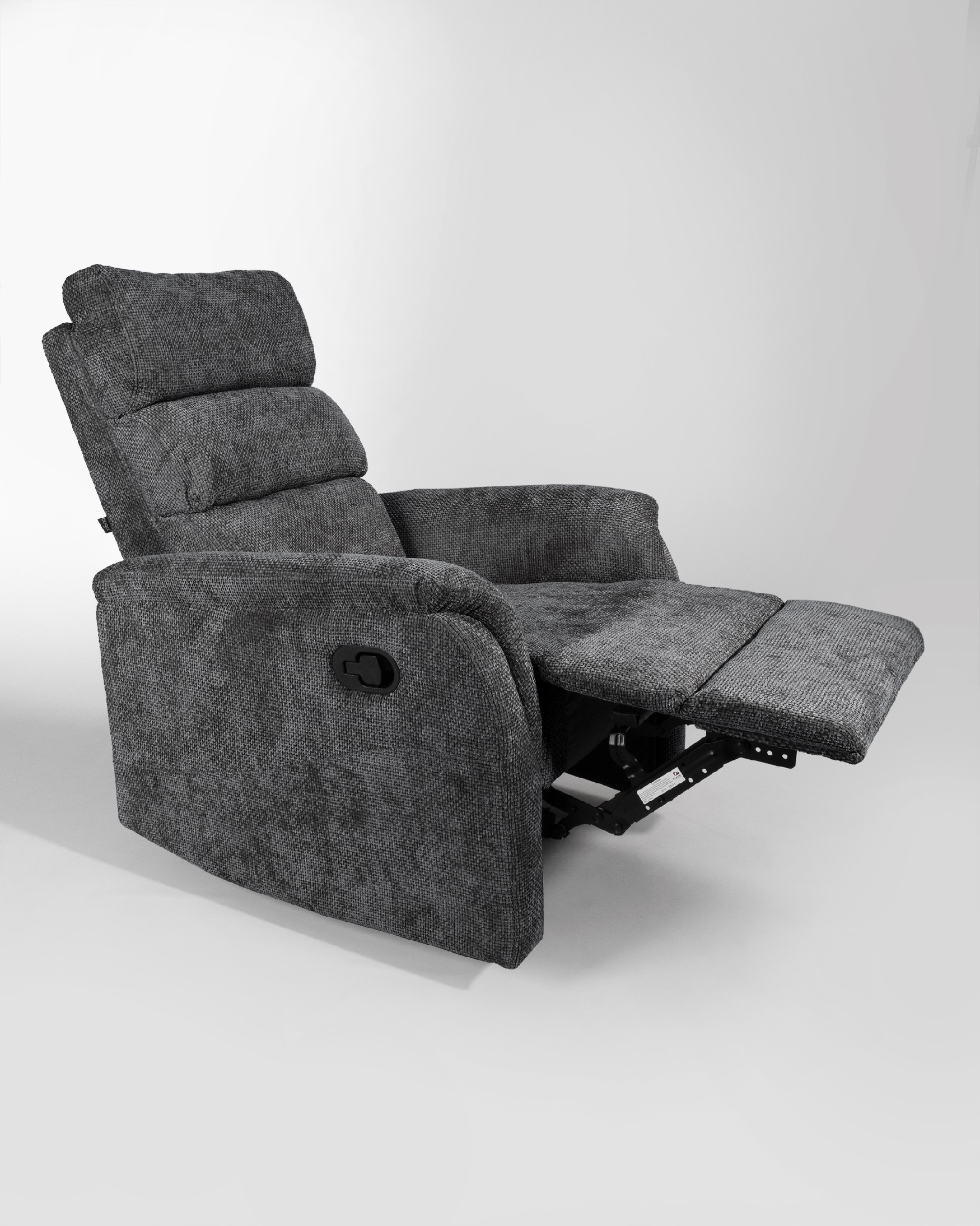 Fauteuil relax manuel Gina avec revêtement gris