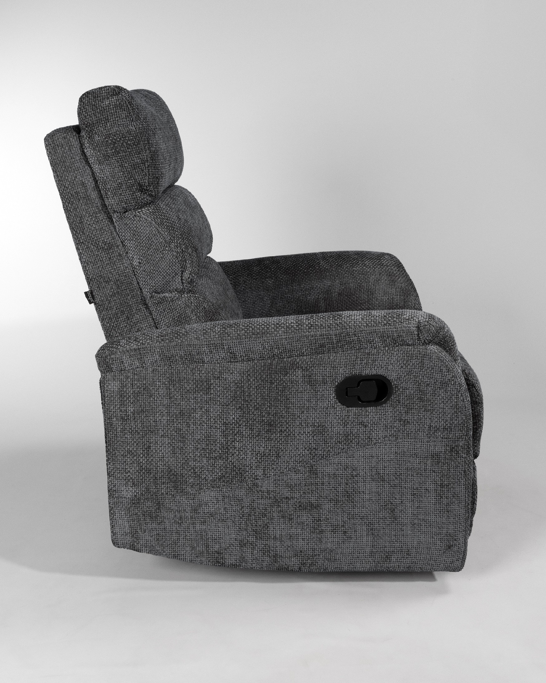 Fauteuil relax manuel Gina avec revêtement gris