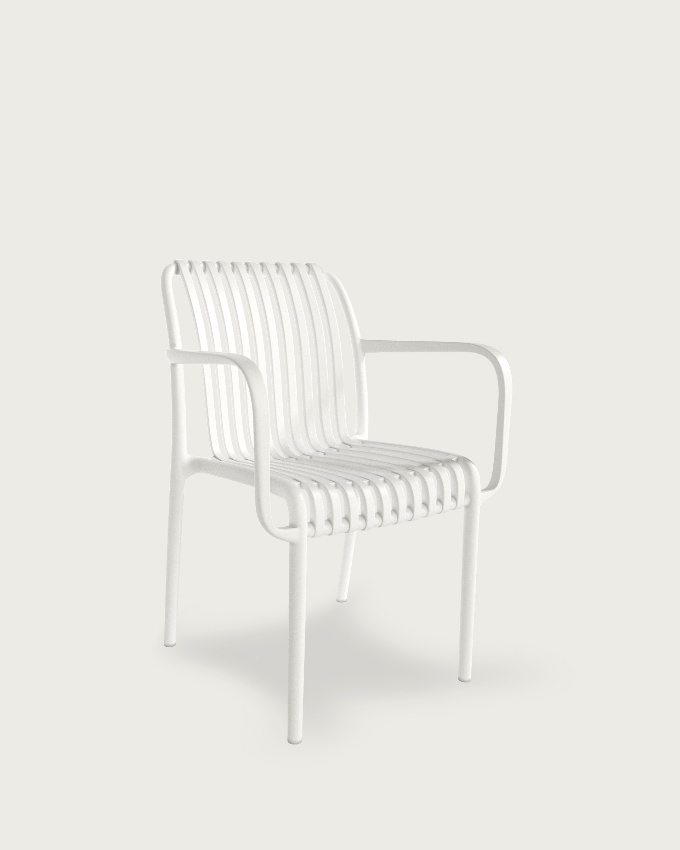Chaise Habana en polypropylène blanc
