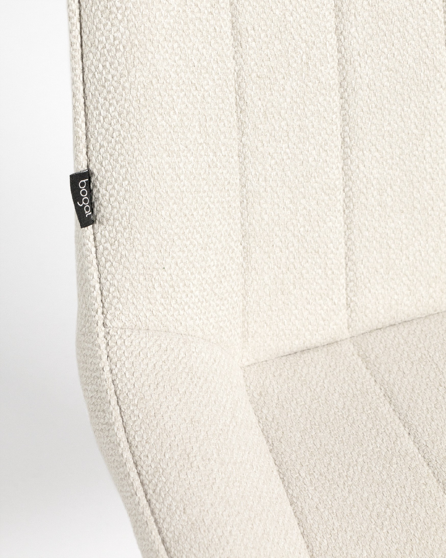 Helsinki chair with mother-of-pearl upholstery and ivory metal legs