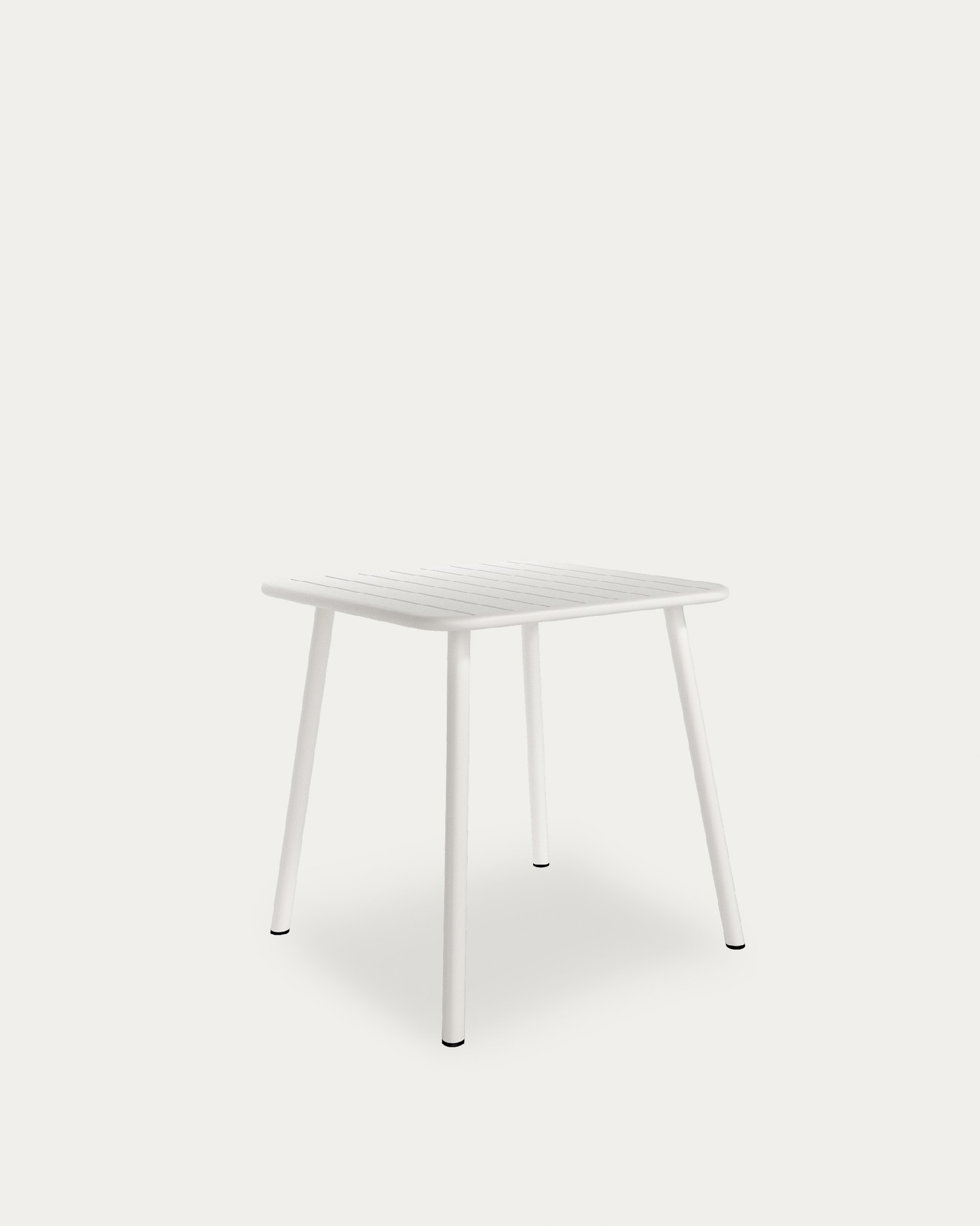Honolulu outdoor metal table white color 70 x 70 cm