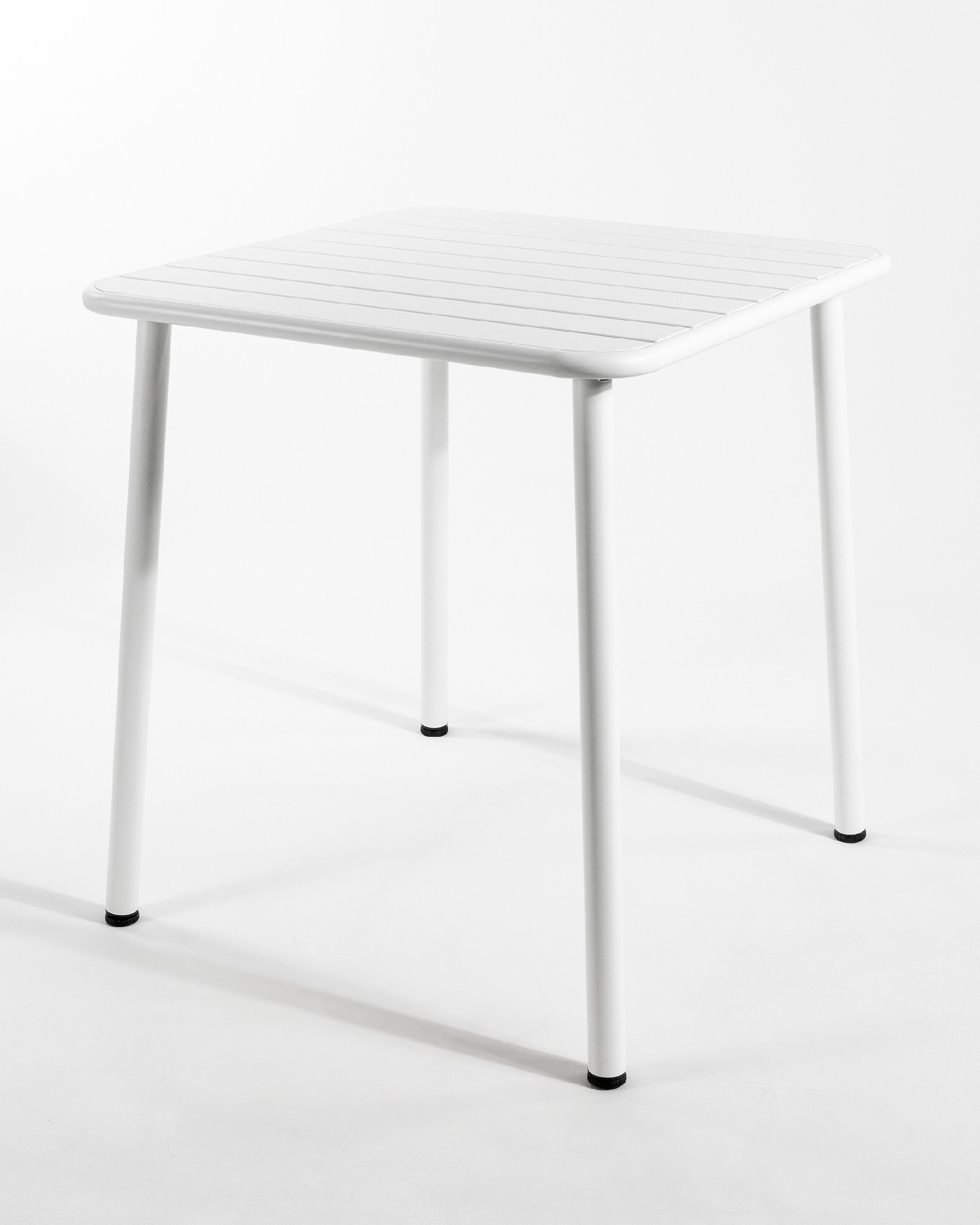 Honolulu outdoor metal table white color 70 x 70 cm