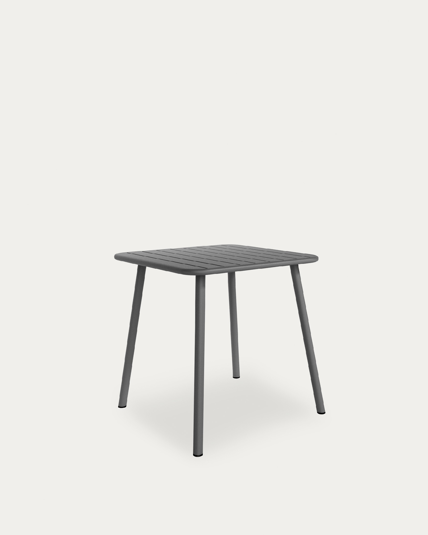 Mesa Honolulu de exterior metal color grafito 70 x 70 cm