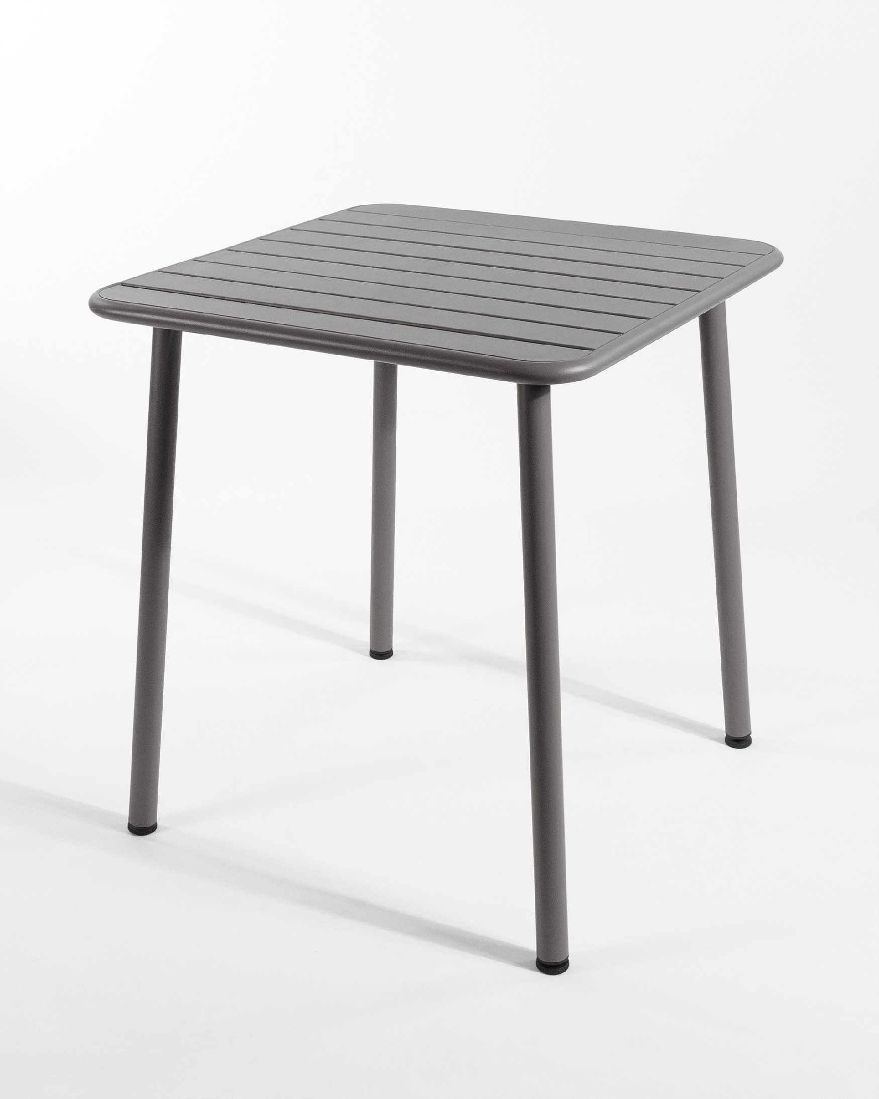 Mesa Honolulu de exterior metal color grafito 70 x 70 cm