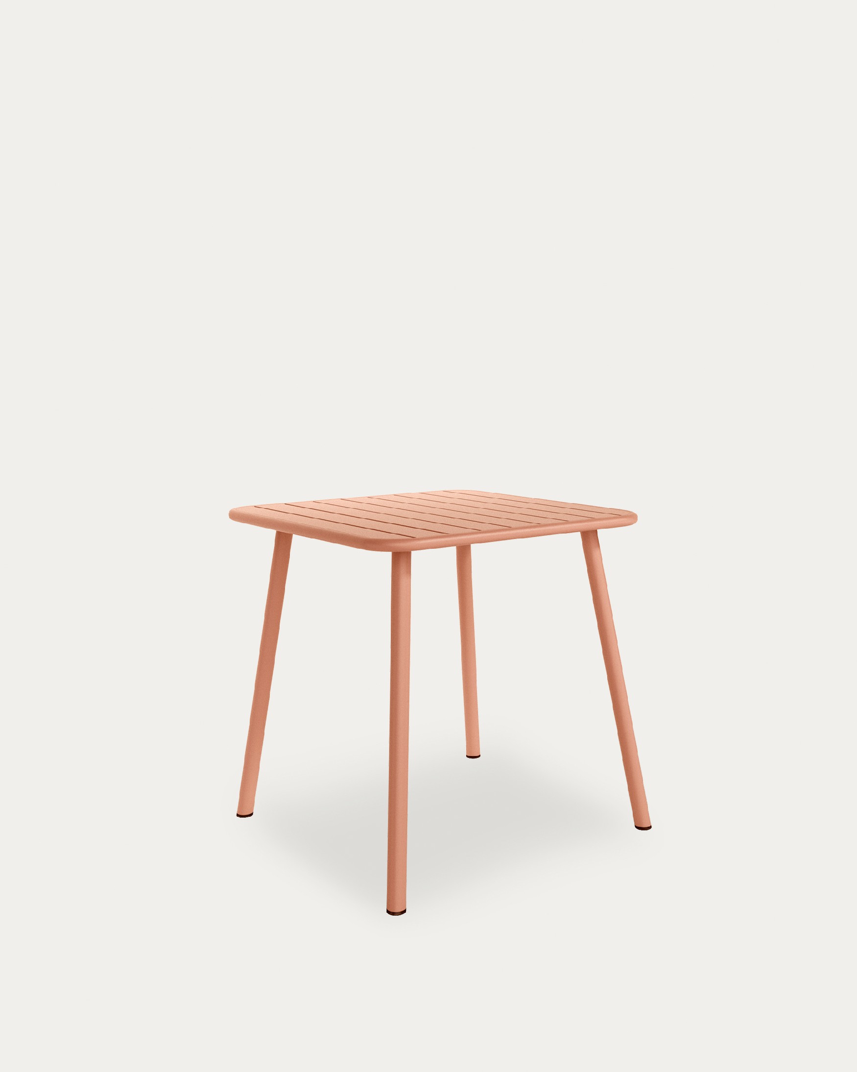 Honolulu outdoor metal table terracotta color 70 x 70 cm