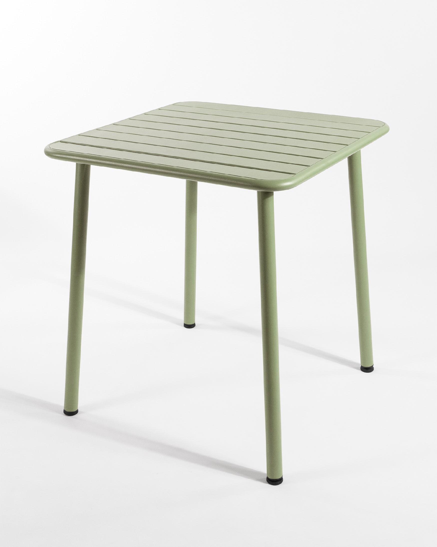 Honolulu outdoor table metal chalk green 70 x 70 cm