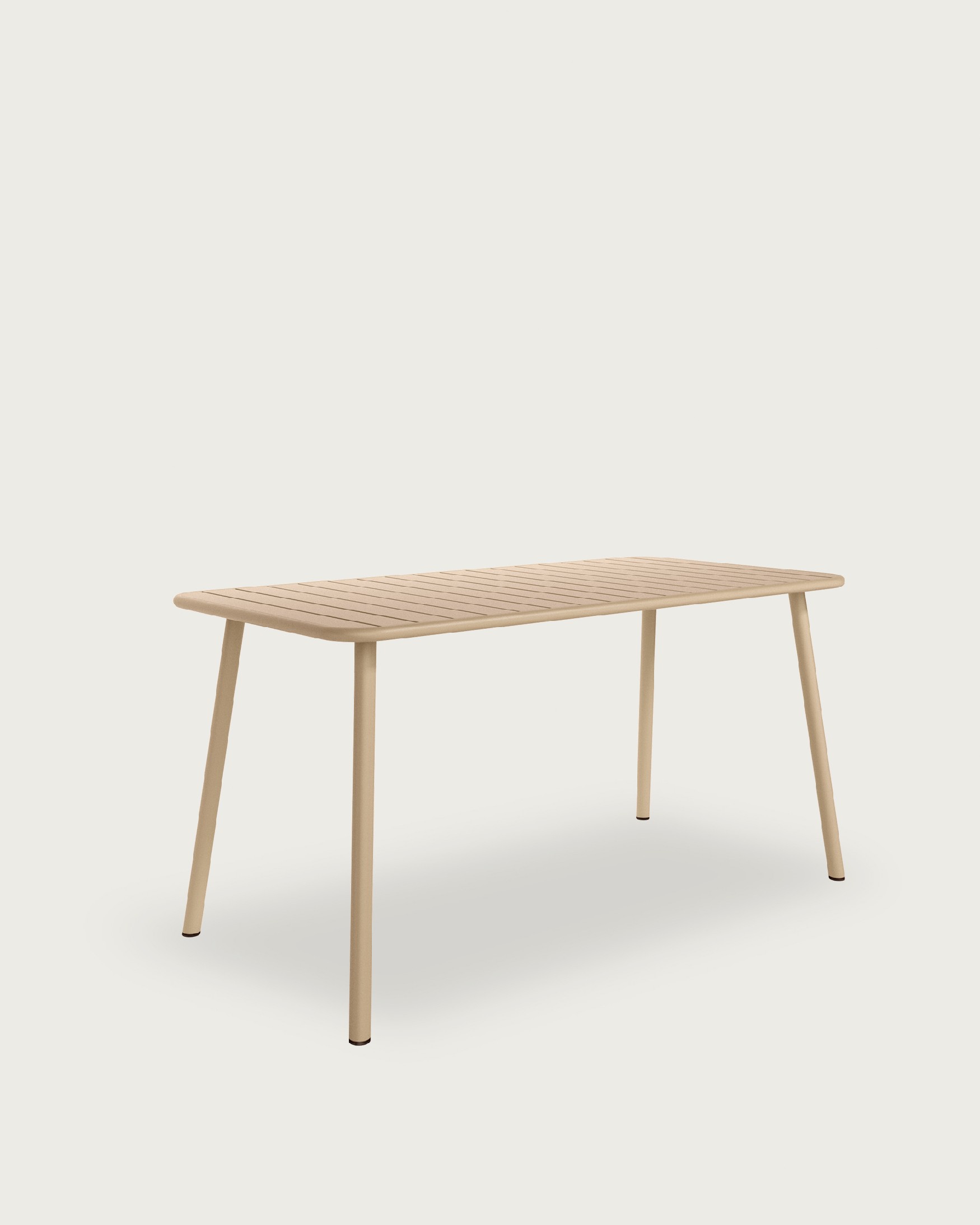 Honolulu outdoor metal table sand color 140 x 70 cm